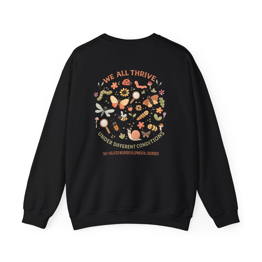 Proud Brother Crewneck Sweatshirt — “We All Thrive” TAF-1 Neuro