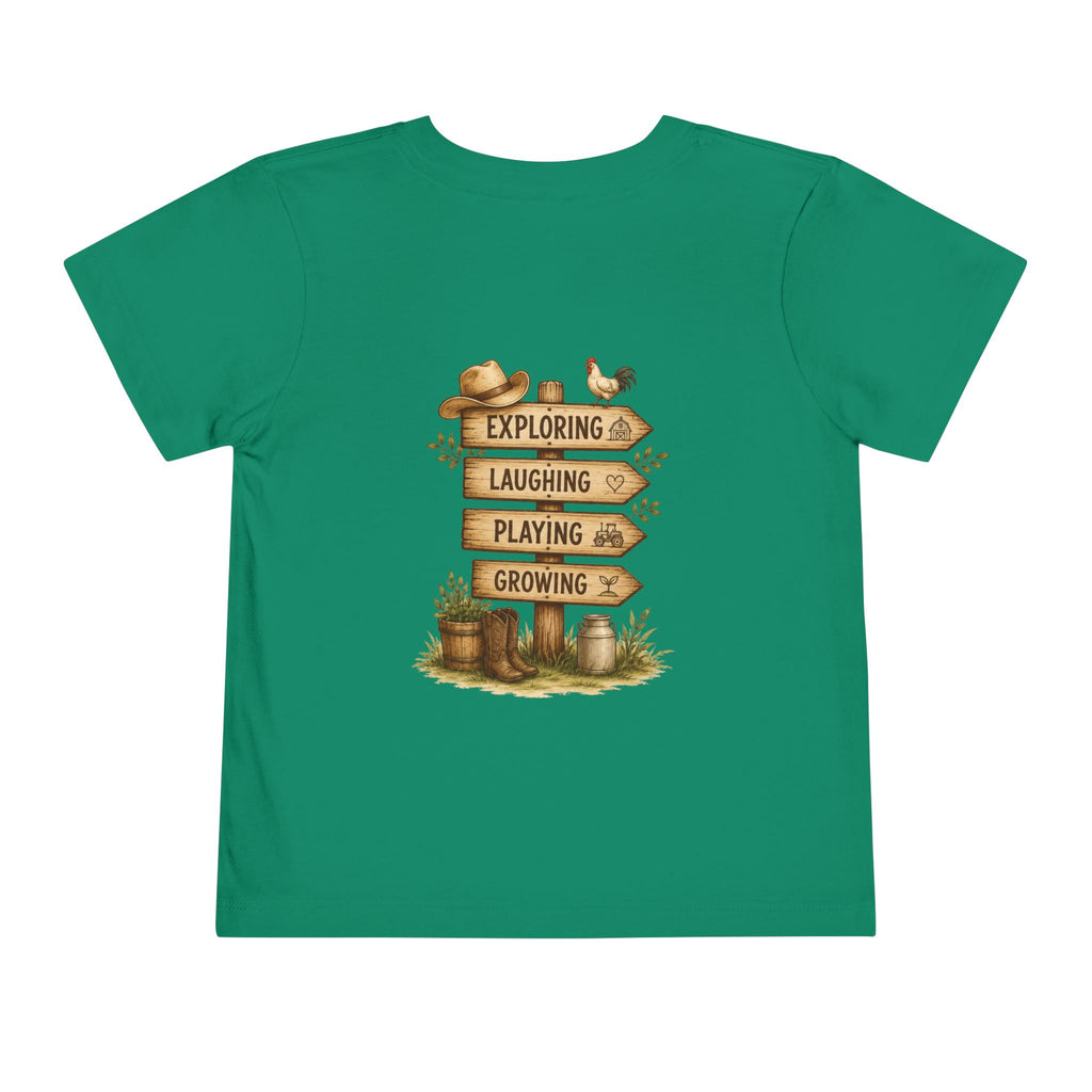 Grandkids Camp Toddler Tee — “with Nonnie & Papa G” Farm Adventure Shirt