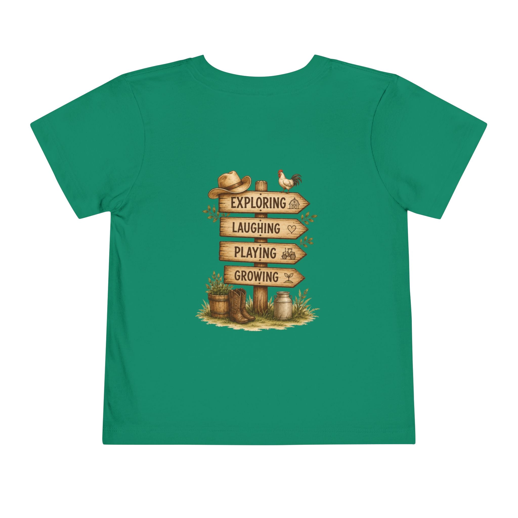 Grandkids Camp Toddler Tee — “with Nonnie & Papa G” Farm Adventure Shirt