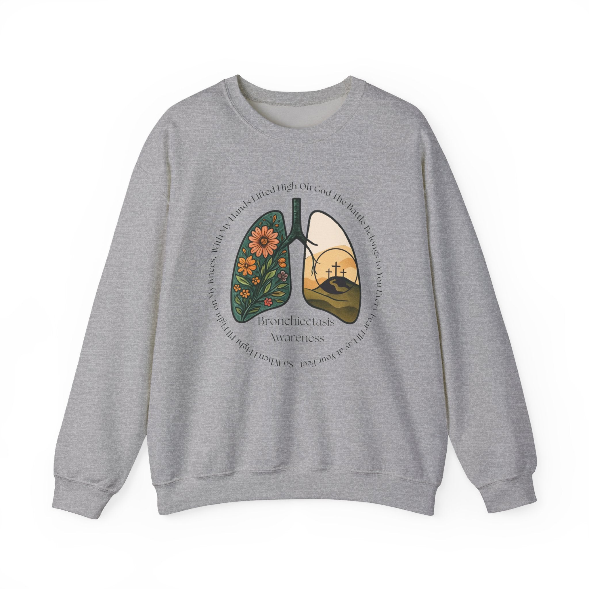 Bronchiectasis Awareness Sweatshirt - Battle Belongs to You