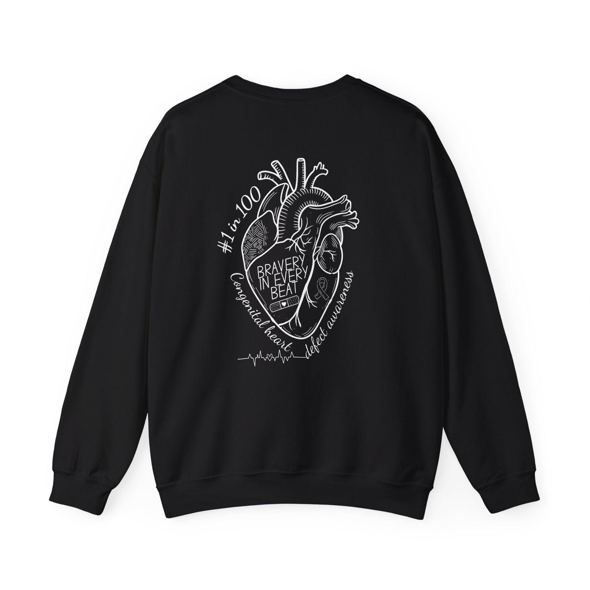 Bravery in Every Beat CHD CREWNECK