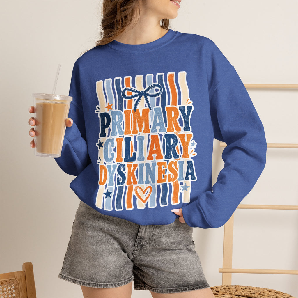 Primary Ciliary Dyskinesia Awareness Crewneck Sweatshirt