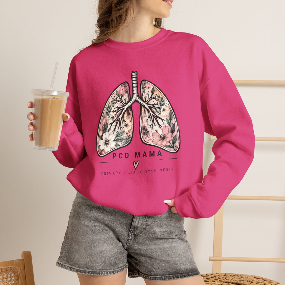 PCD Mama Floral Lungs Sweatshirt