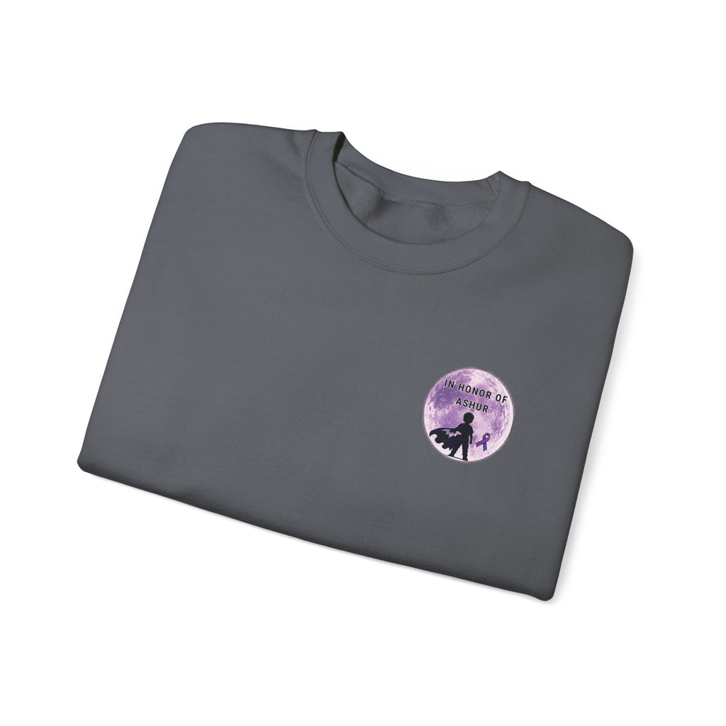 Every Hero Leaves a Legacy Adult Crewneck - Ashur Fundraiser