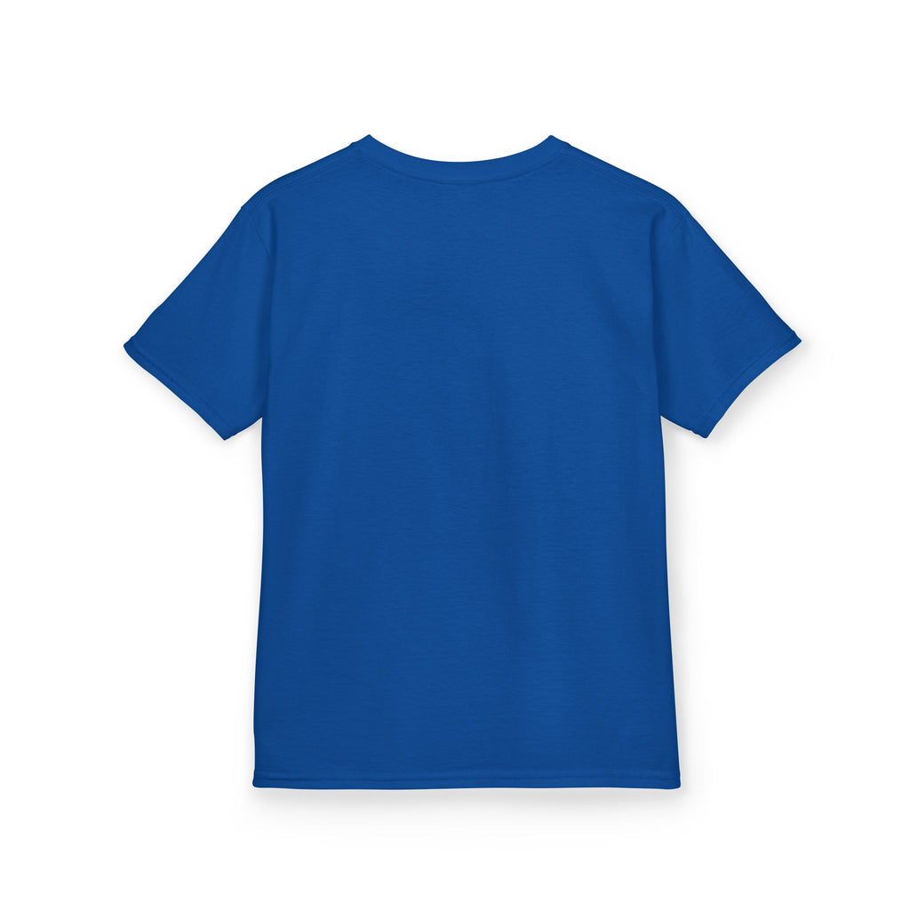 The Jentri- Primary Ciliary Dyskinesia Awareness Kids Tee — Orange & Blue Ribbon Design