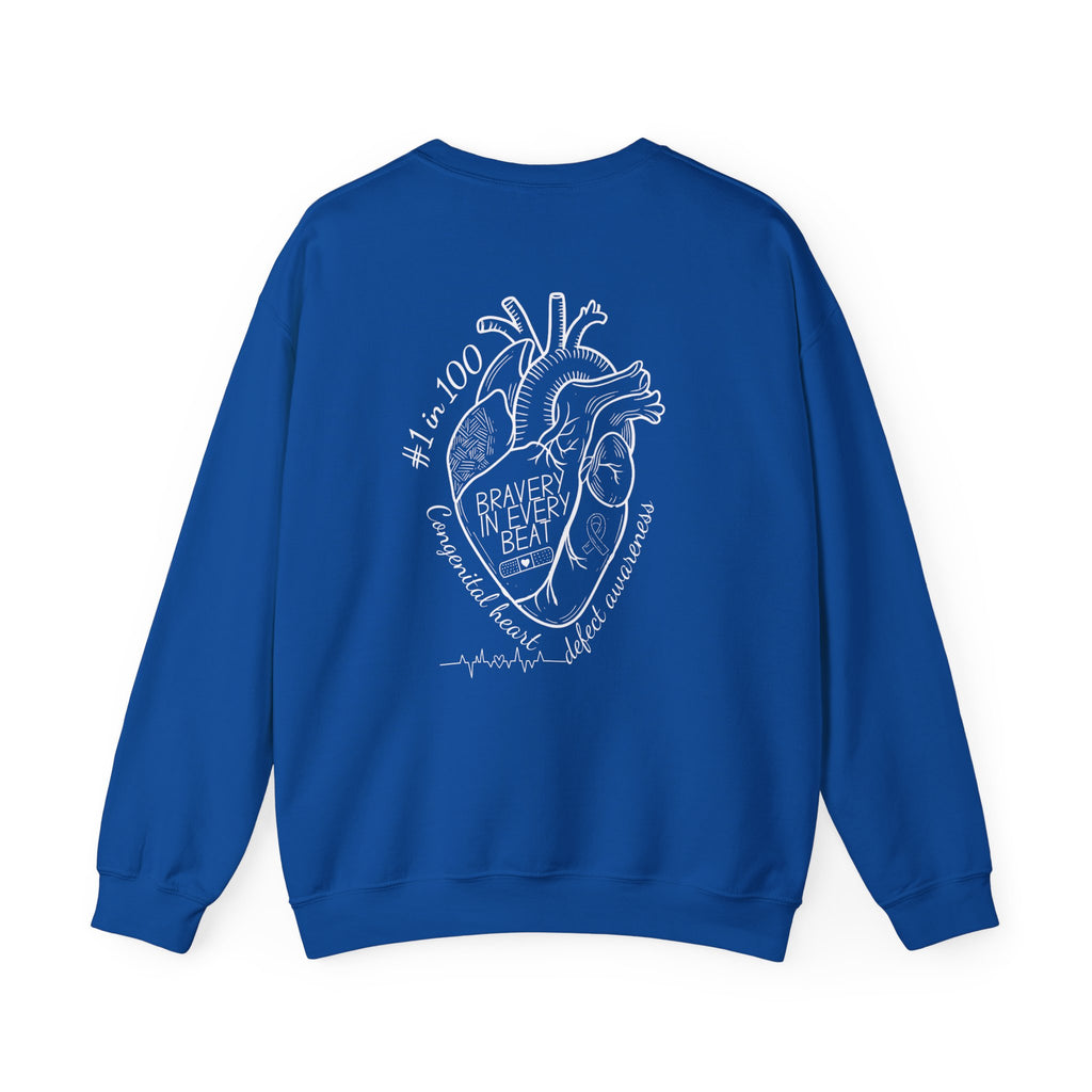 Bravery in Every Beat CHD CREWNECK