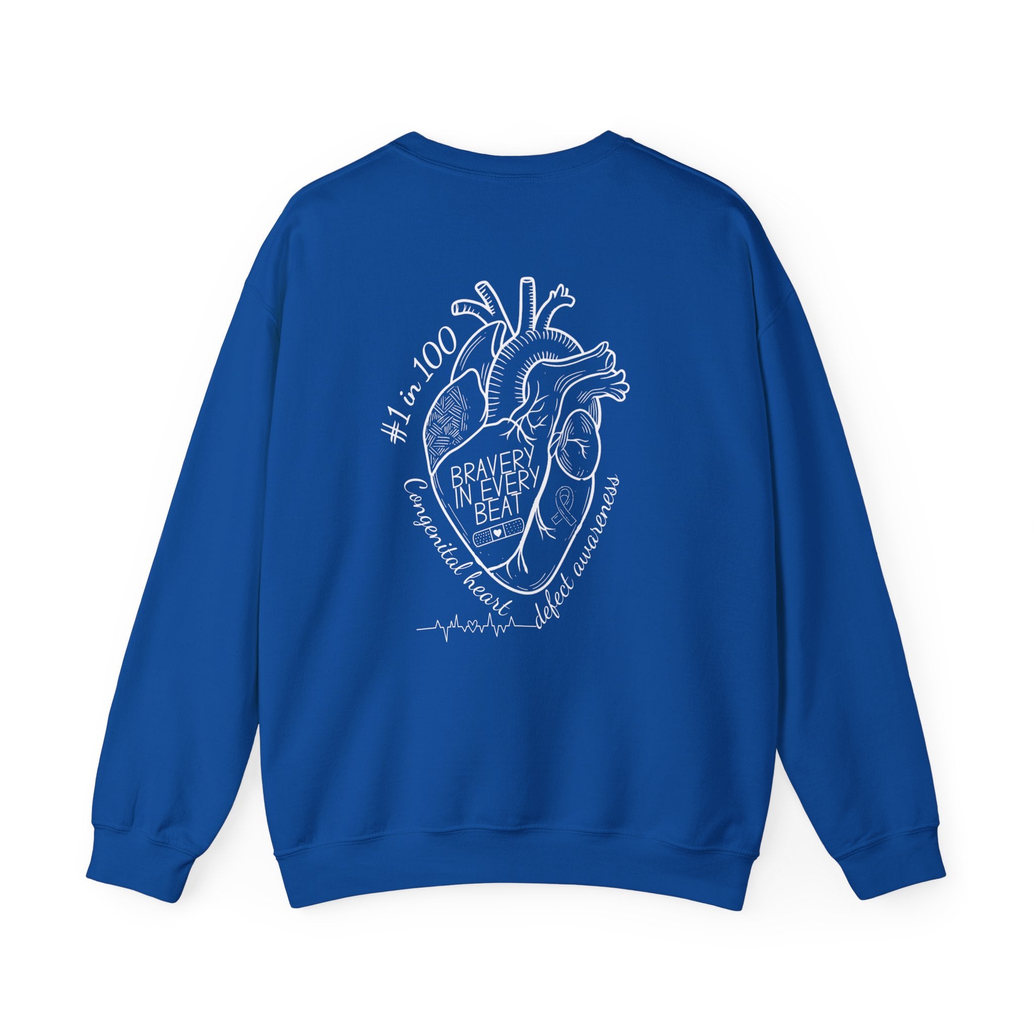Bravery in Every Beat CHD CREWNECK