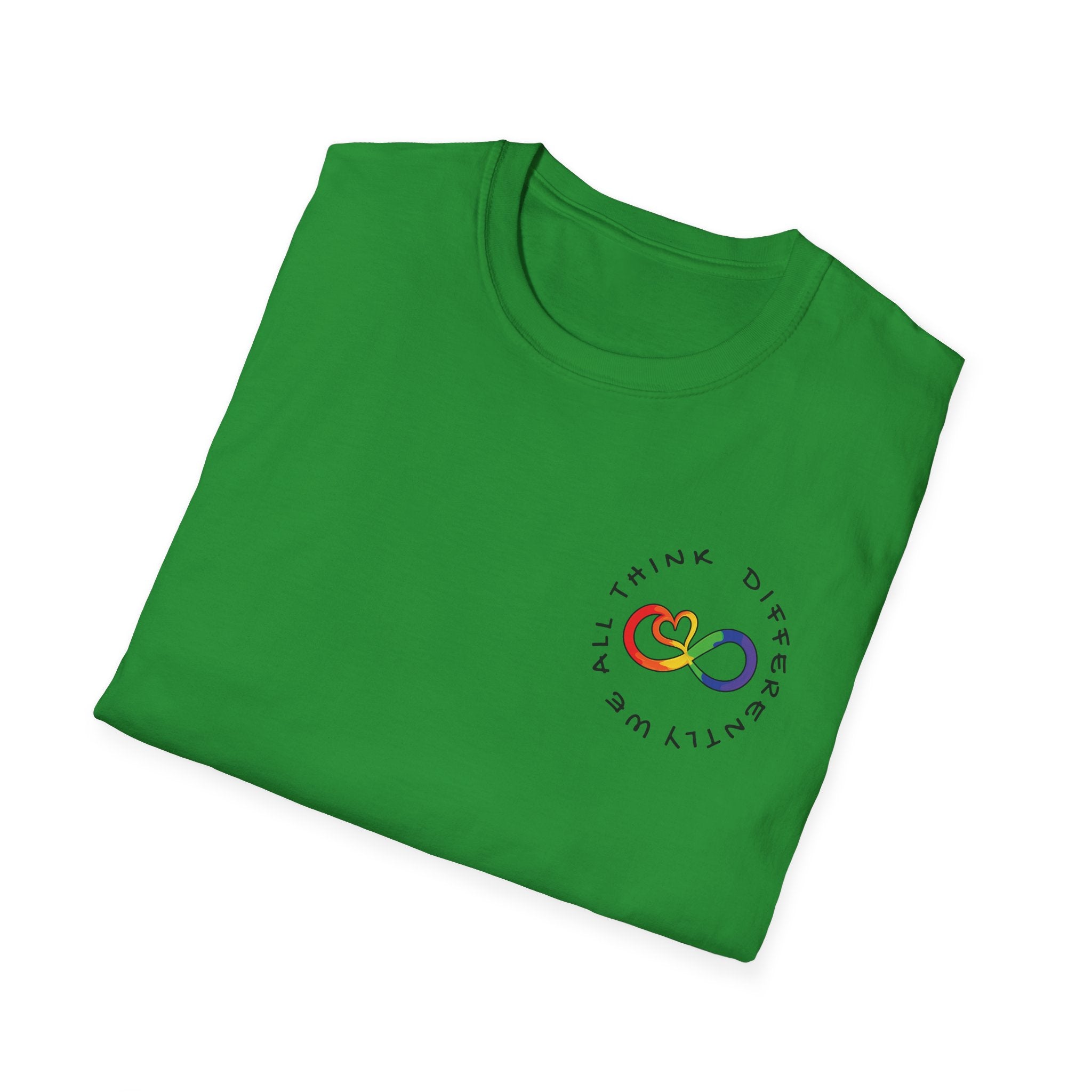 Neurodivergent Awareness T-Shirt — Colorful Brain Design