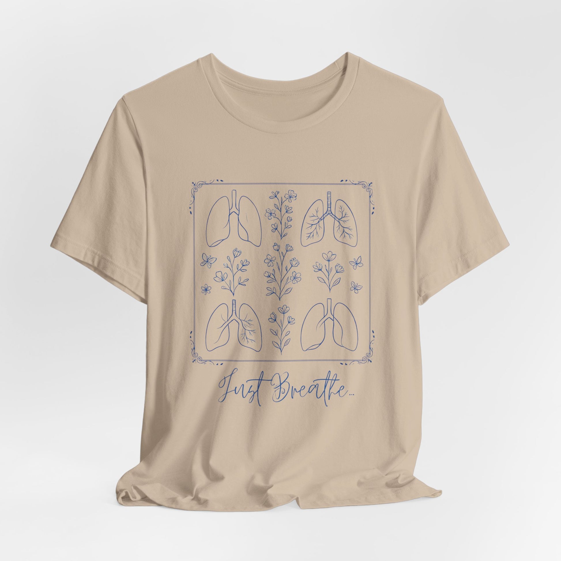 Breathable Unisex Tee - Just Breathe Design