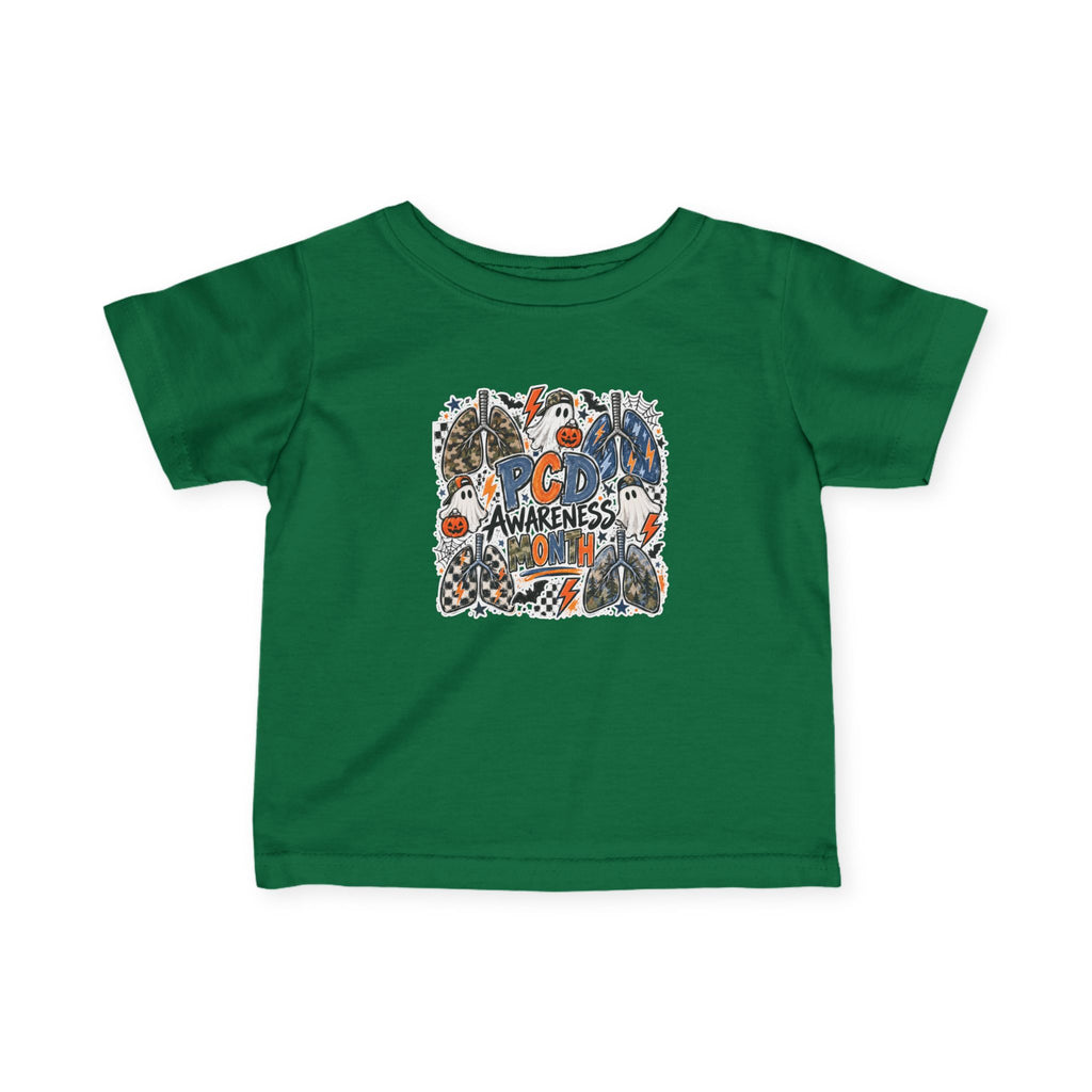 Infant Tee — PCD Awareness Month Pumpkin Ghosts Design