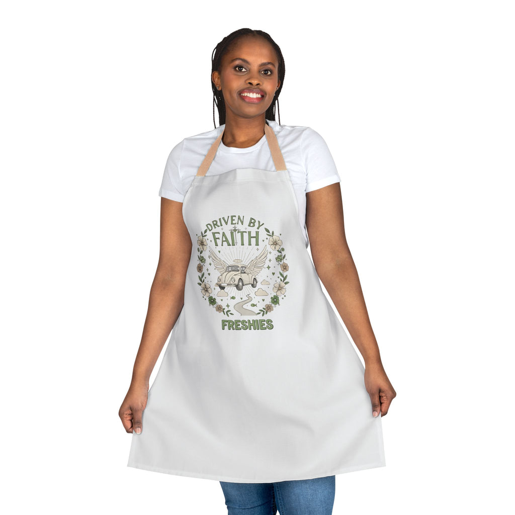 Driven By Faith Freshies Apron — Rustic Floral Car Design -Dani