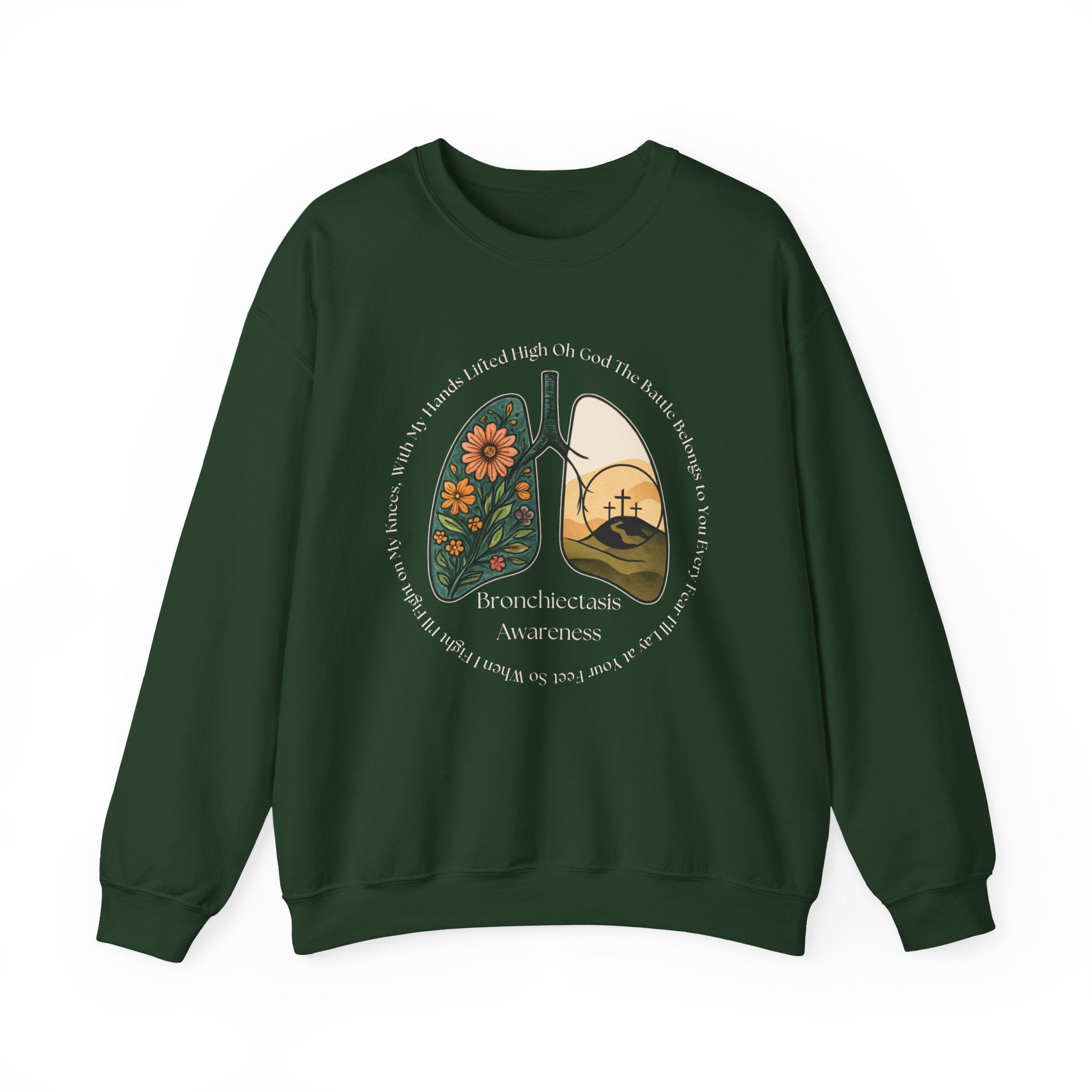 Bronchiectasis Awareness Sweatshirt - Battle Belongs to You