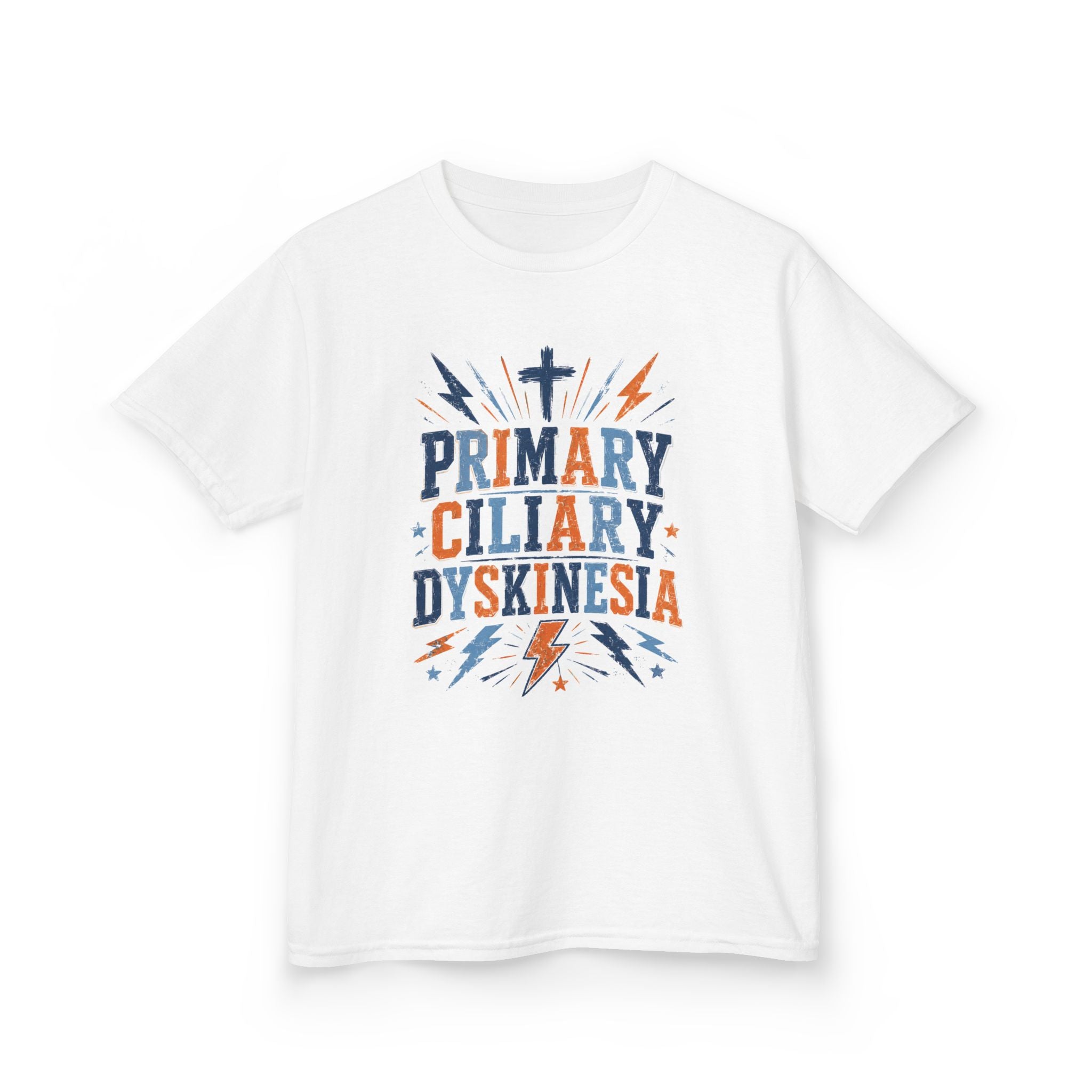 The Kade youth tee— Primary Ciliary Dyskinesia Awareness
