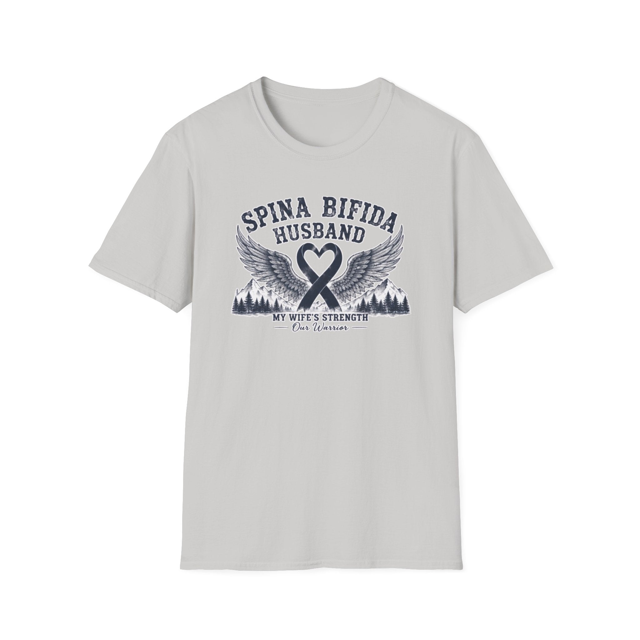 Spina Bifida Husband T-Shirt — My Wife’s Strength Support Tee