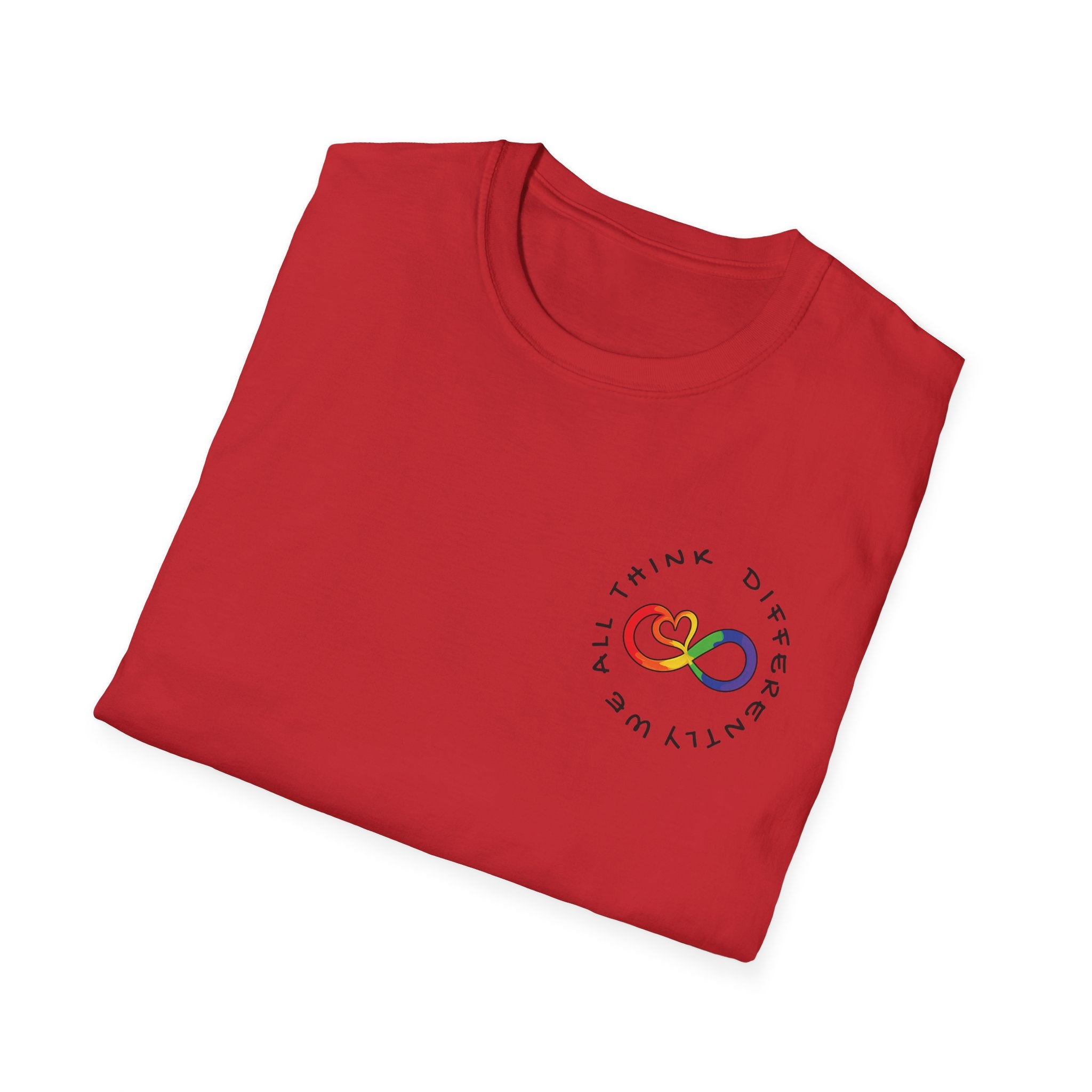 Neurodivergent Awareness T-Shirt — Colorful Brain Design