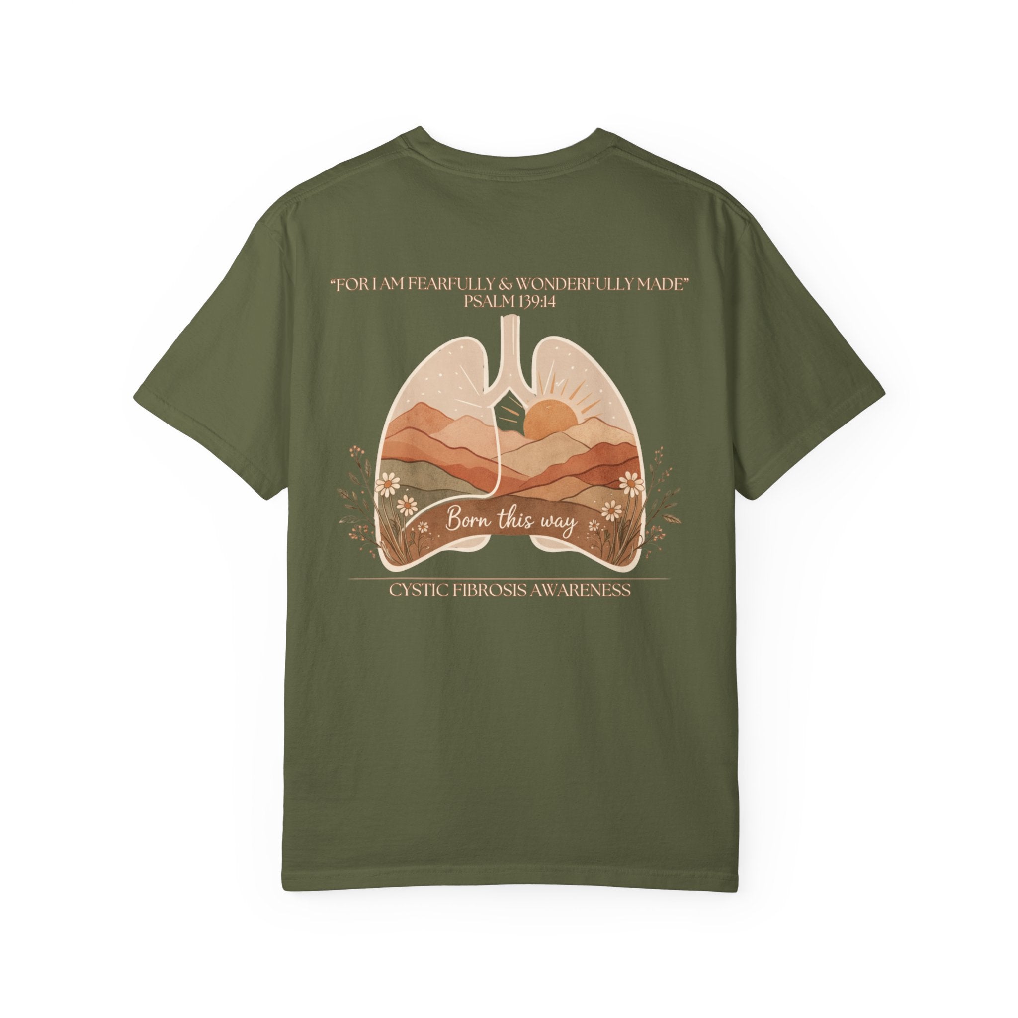 Born This Way Lungs Graphic T-Shirt — Cystic Fibrosis Awareness Tee