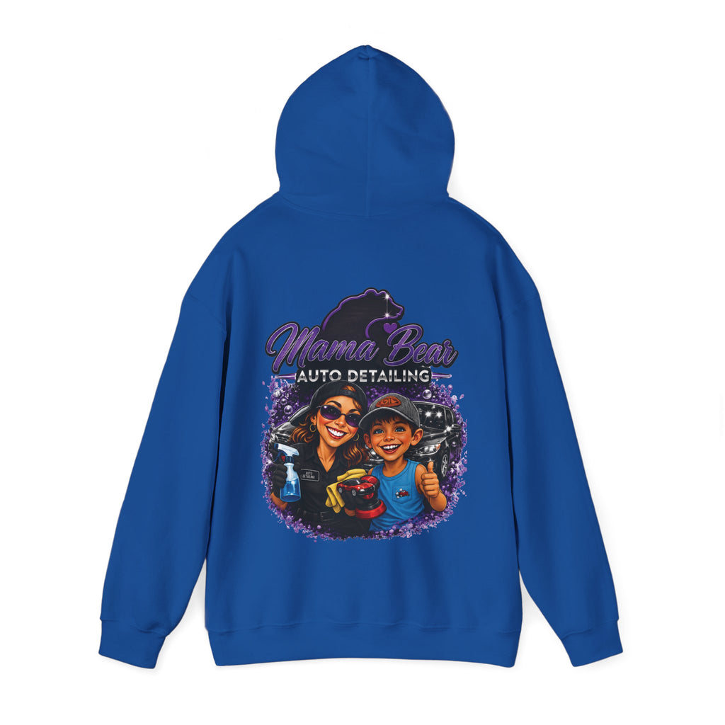 Mama Bear Auto Detailing Hoodie — Women's Car Care Team Pullover
