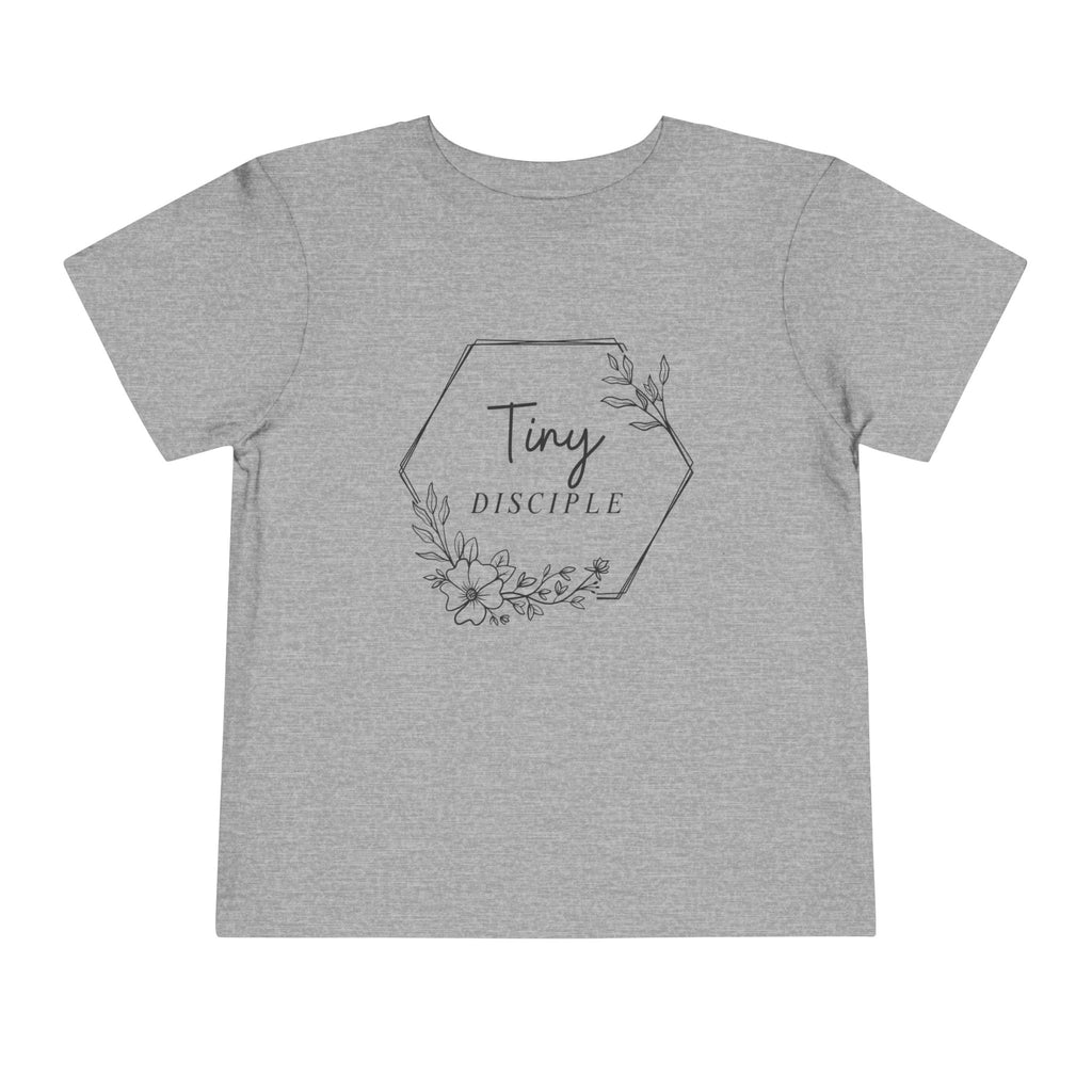 Toddler Tee - "Tiny Disciple" Floral Christian Baby Shirt