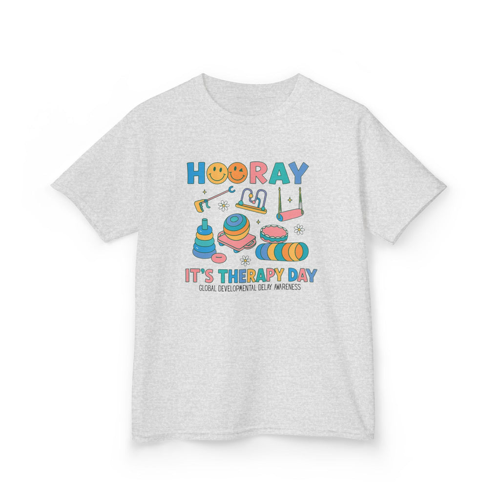 Kids T‑Shirt “Hooray It's Therapy Day” — GDD Awareness