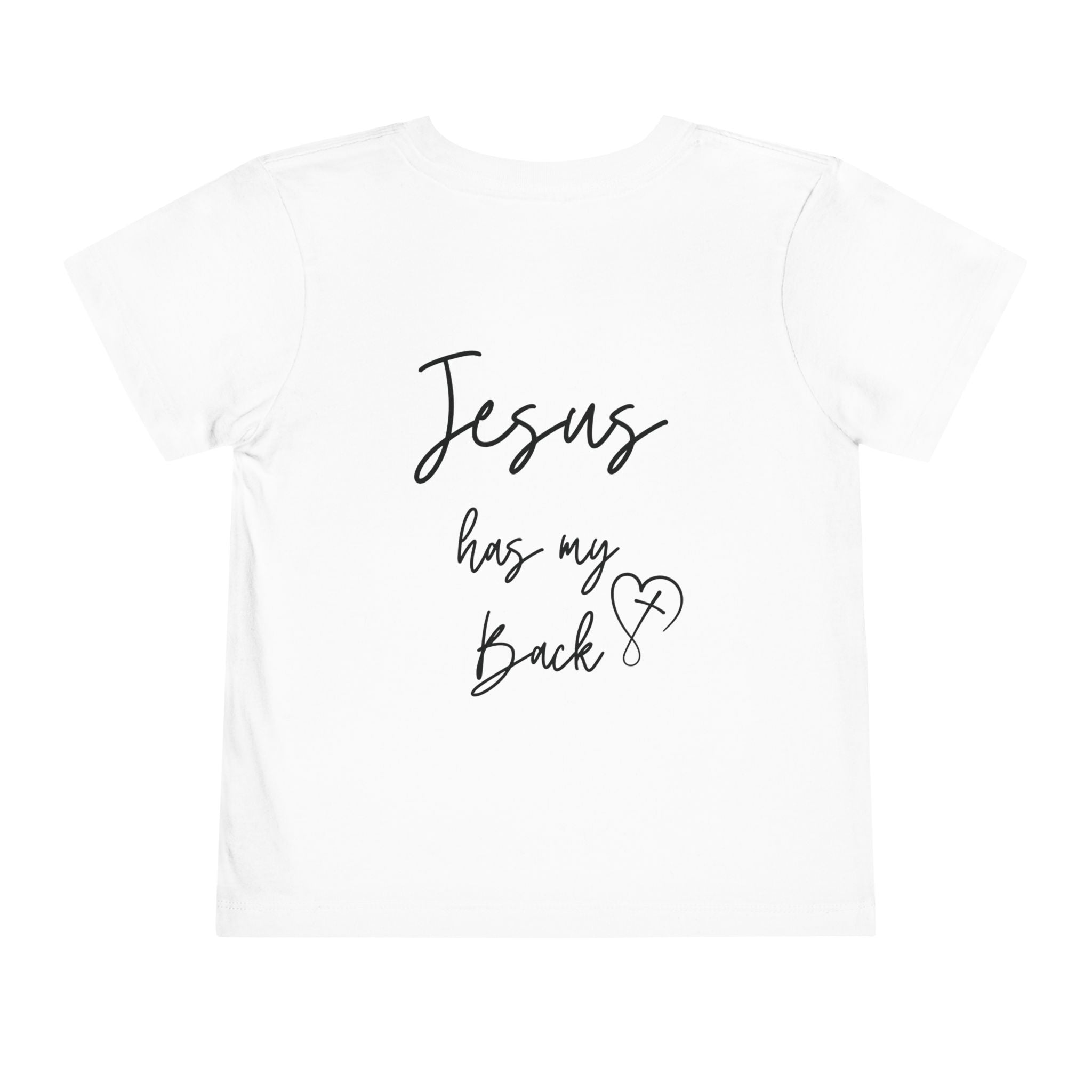 Toddler Short sleeve Jesus has my back