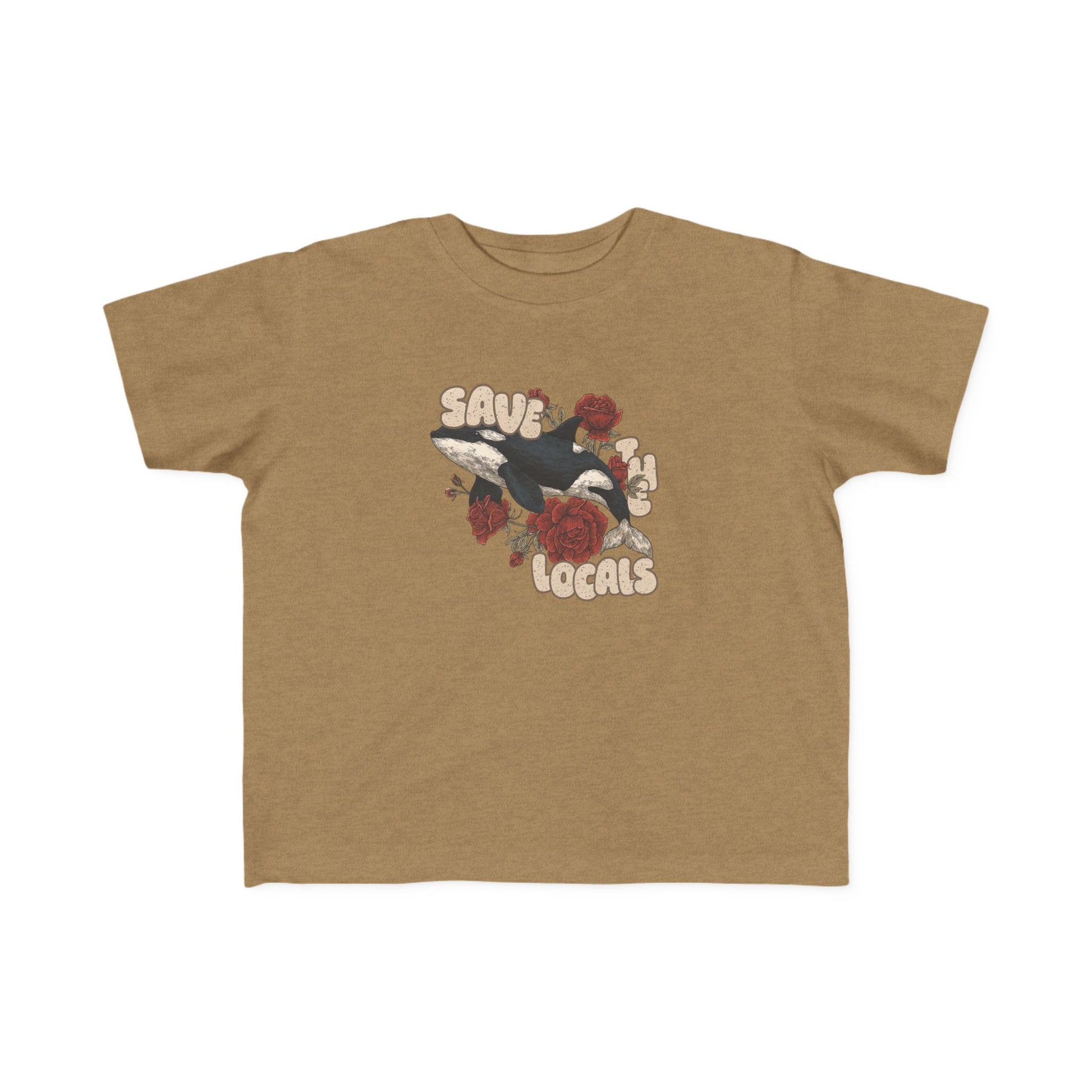 Toddler's Eco-Friendly Tee: Save the Locals, Cute Kids Shirt, Sustainable Fashion, Nature Lover Gift, Children's Awareness Apparel