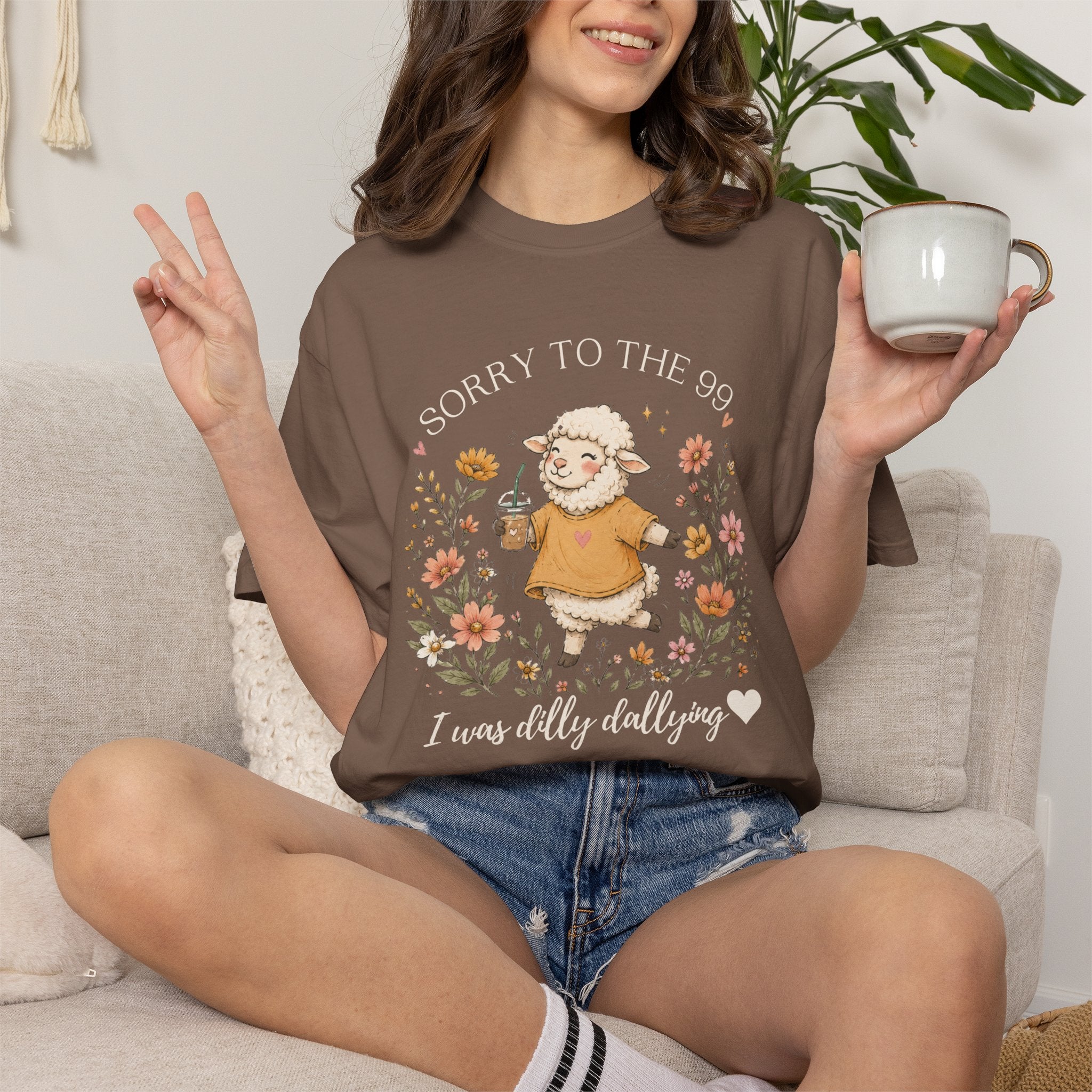 Christian Sheep T-Shirt — "Sorry to the 99, I was dally dallying"
