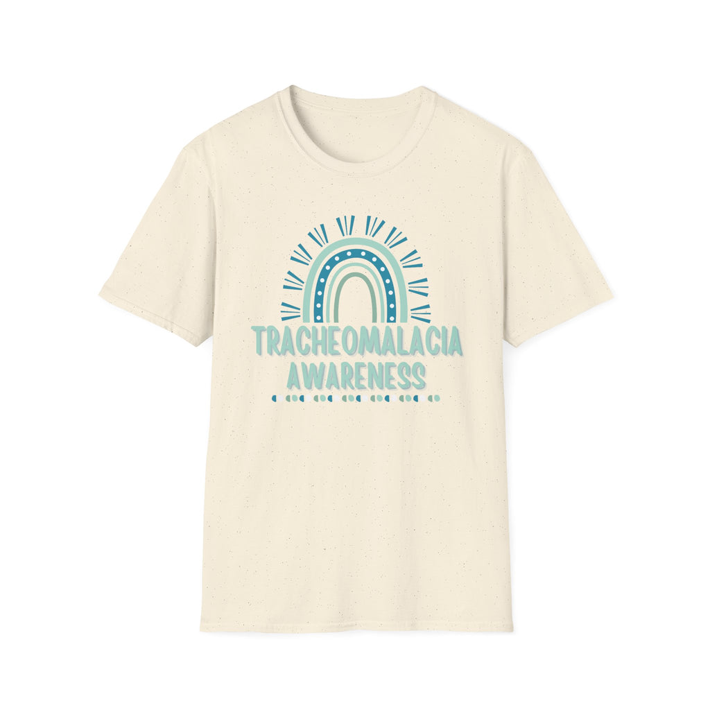 Tracheomalacia Awareness T-Shirt — Teal Rainbow Support Tee