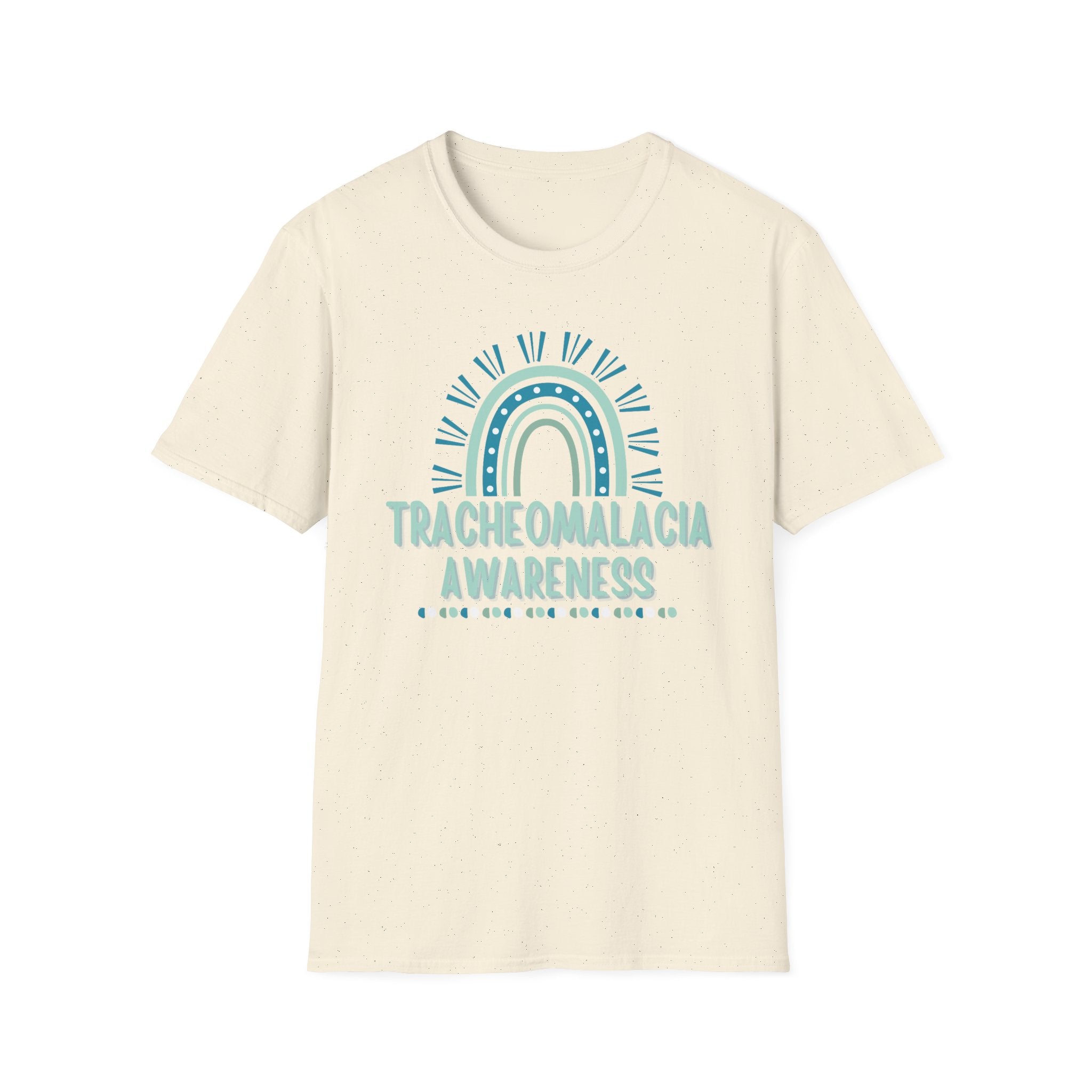 Tracheomalacia Awareness T-Shirt — Teal Rainbow Support Tee