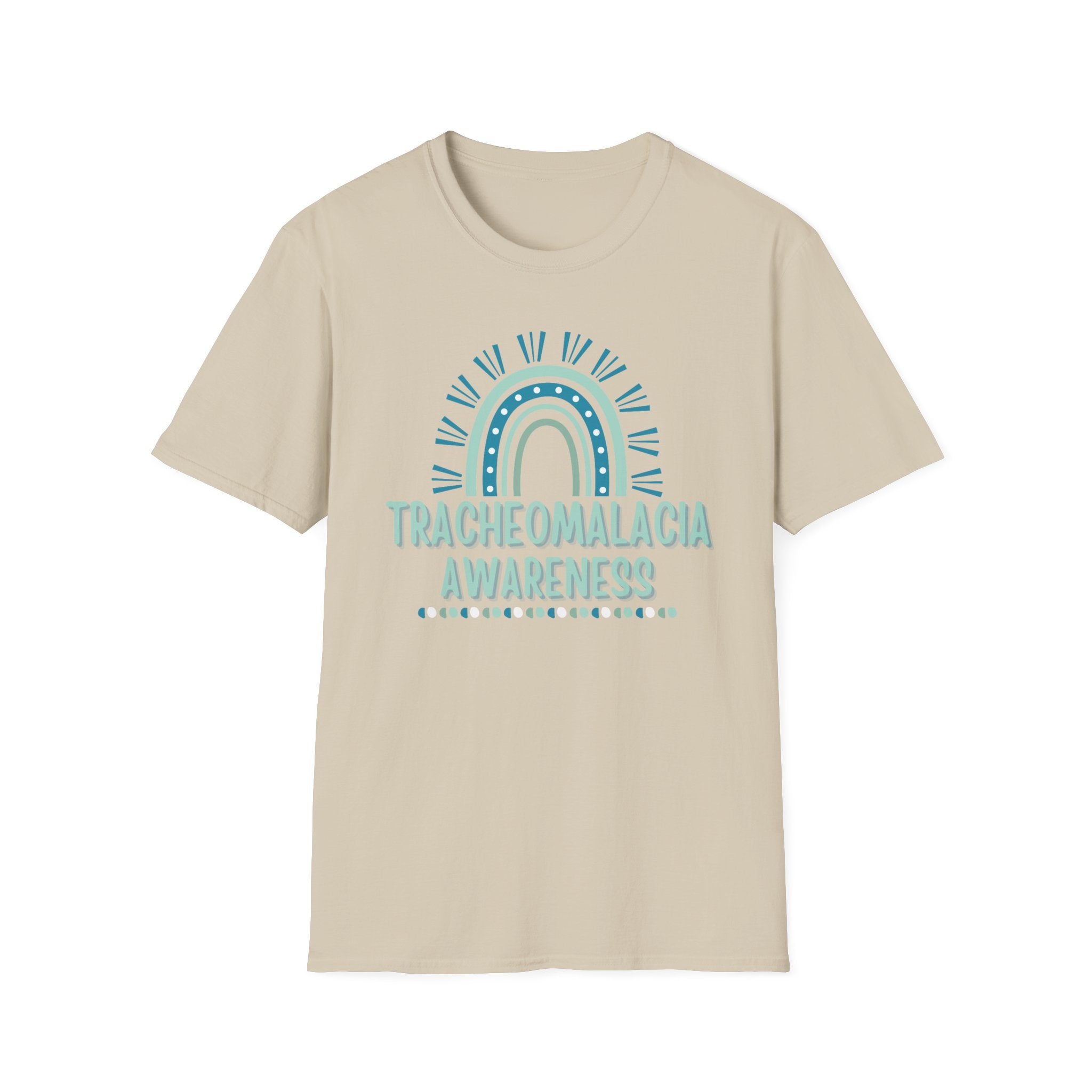 Tracheomalacia Awareness T-Shirt — Teal Rainbow Support Tee