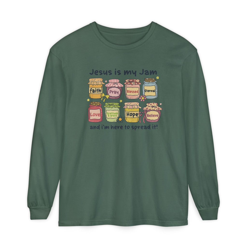 Christian Long Sleeve T-Shirt - Jesus is my Jam Design