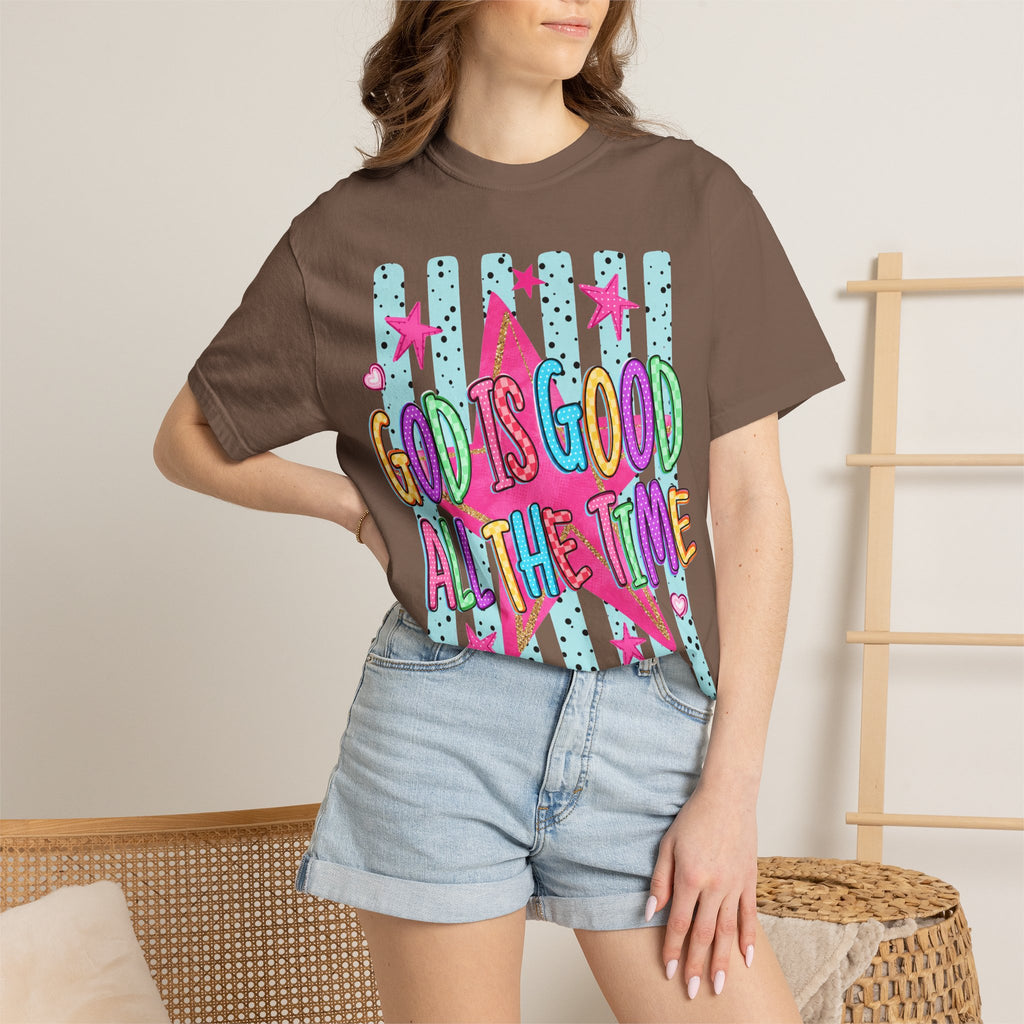 God Is Good All The Time T-Shirt — Bright Faith Graphic Tee