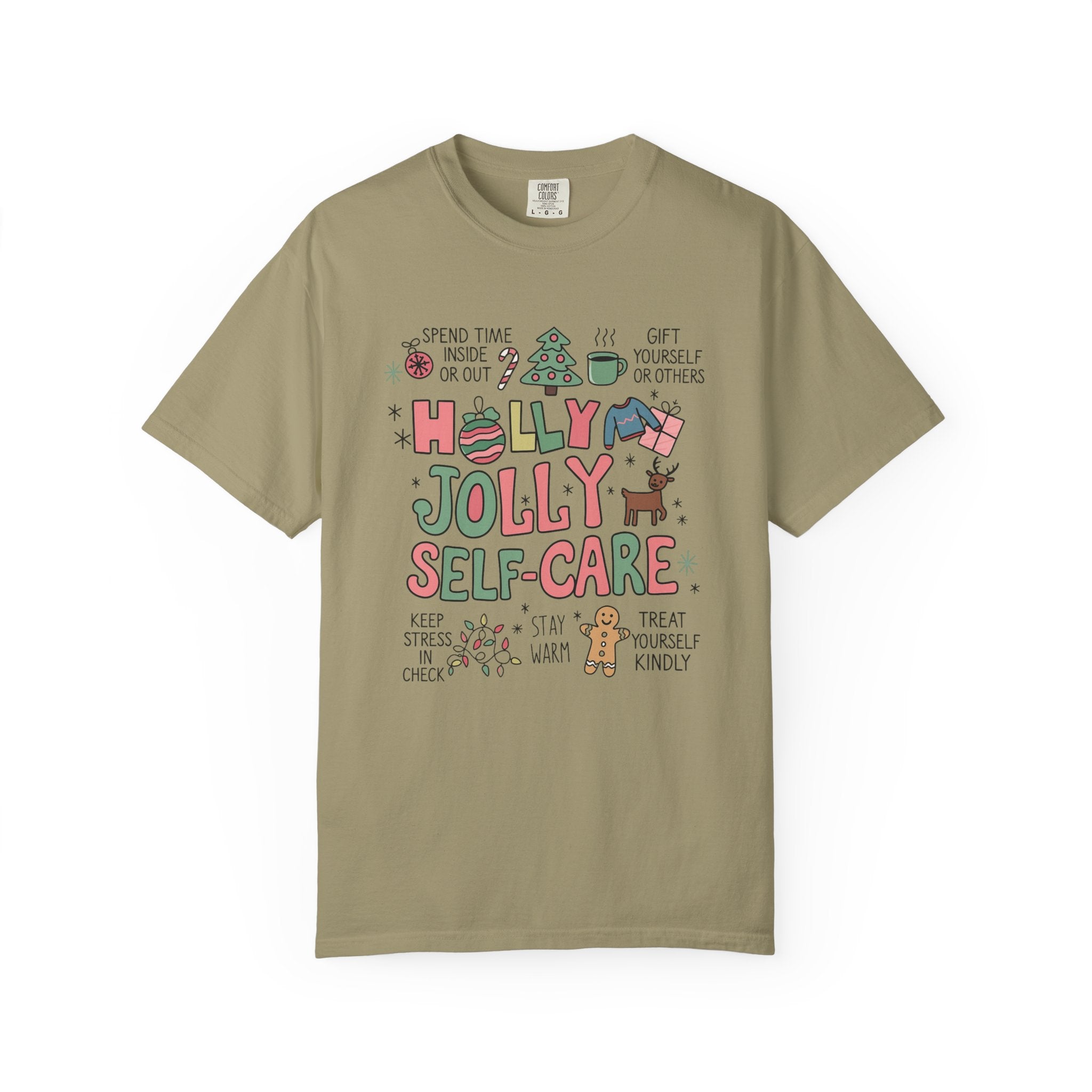 Christmas Self Care Tee — Holiday T-shirt