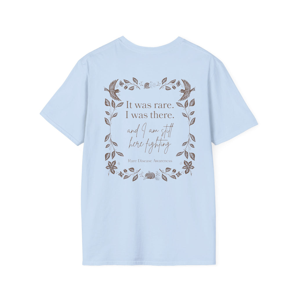 Floral Quote T‑Shirt — "It was rare, I was there" Inspirational Graphic Tee