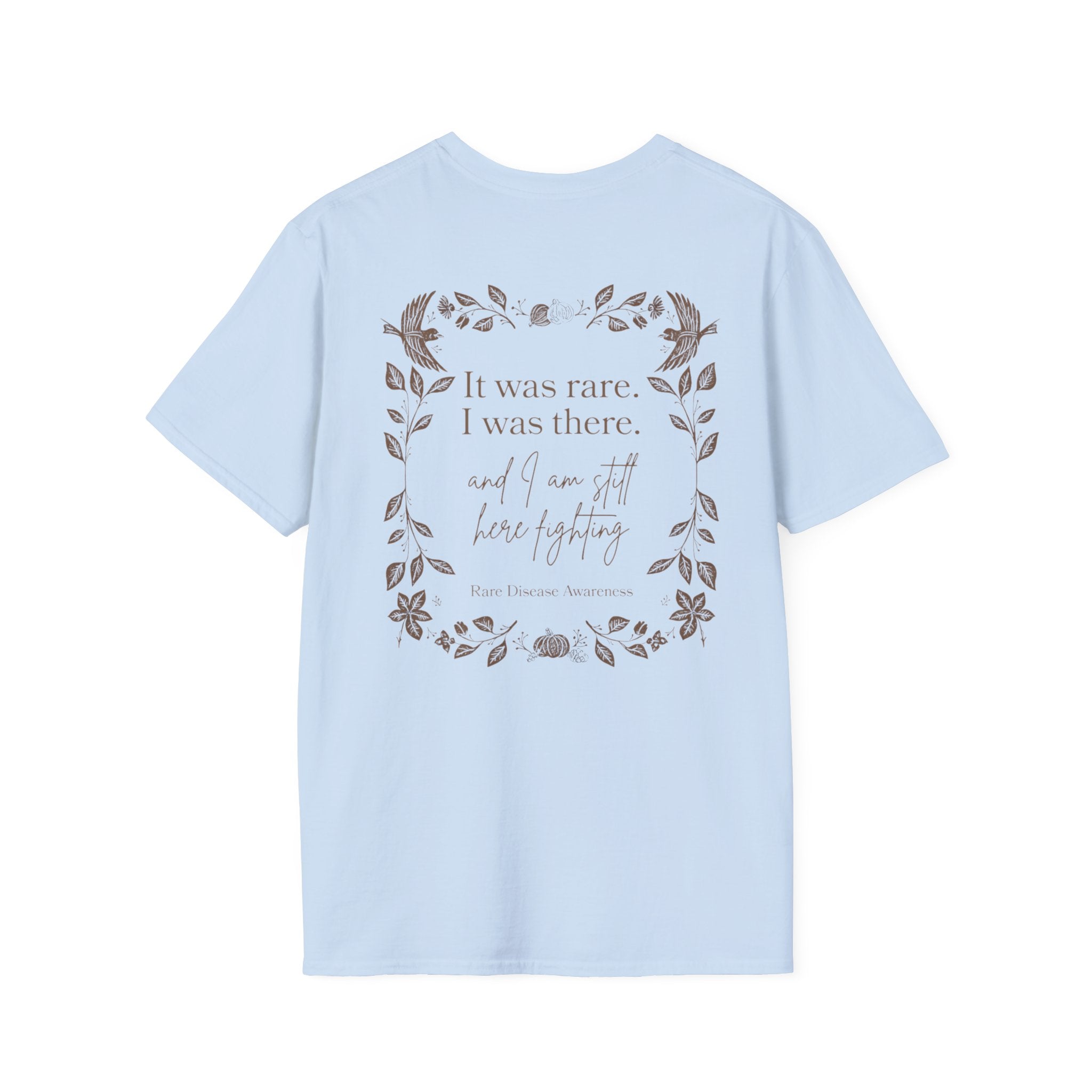 Floral Quote T‑Shirt — "It was rare, I was there" Inspirational Graphic Tee