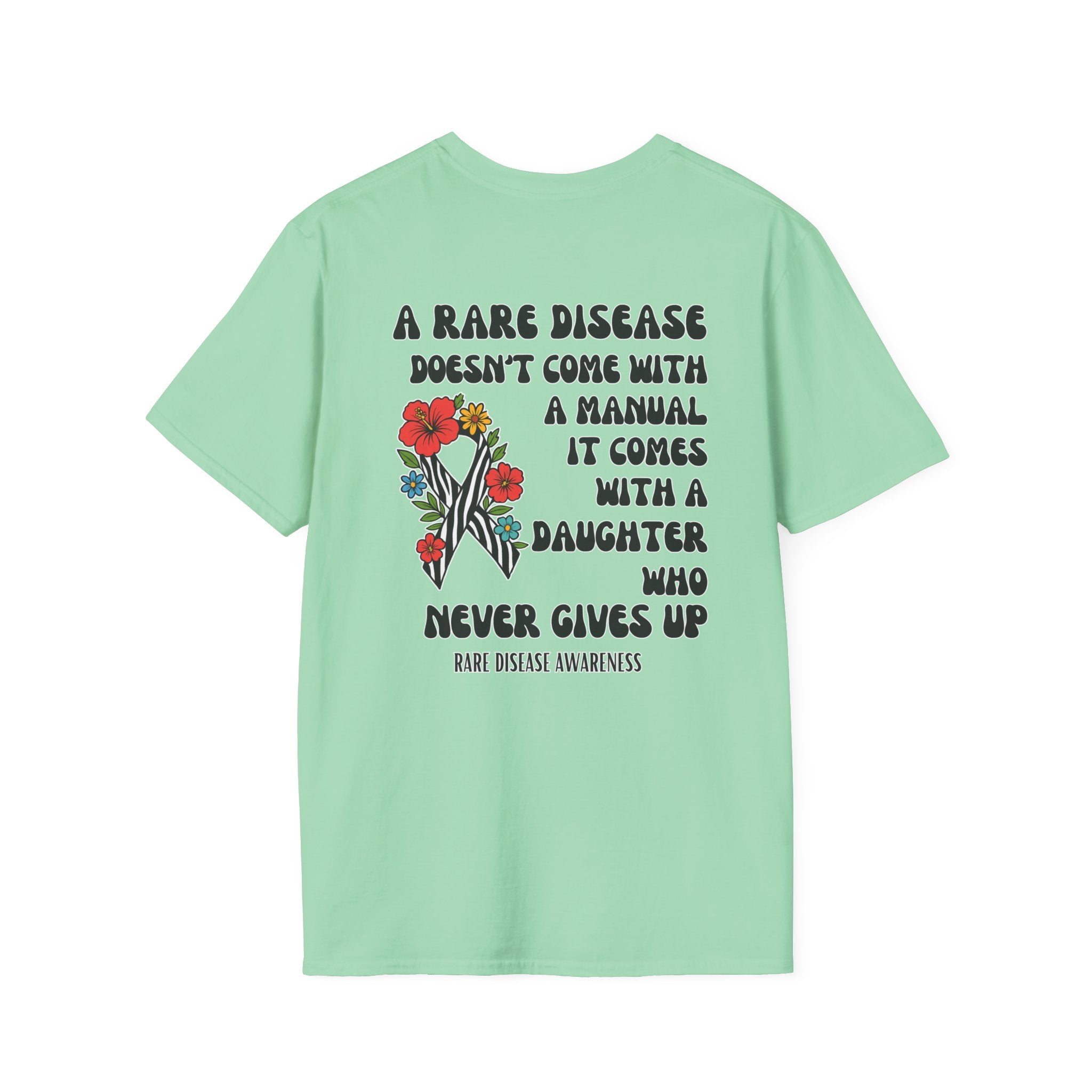 DAUGHTER Rare Disease Awareness T-Shirt — "A Rare Disease Doesn’t Come with a Manual"  Daughter Support Tee