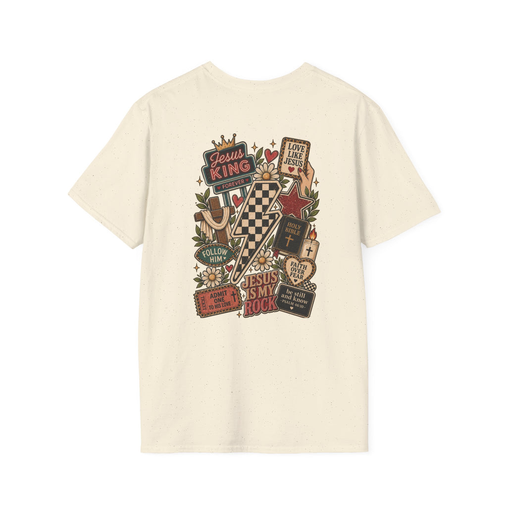 Jesus Is King T-Shirt — Retro Crown Faith Tee
