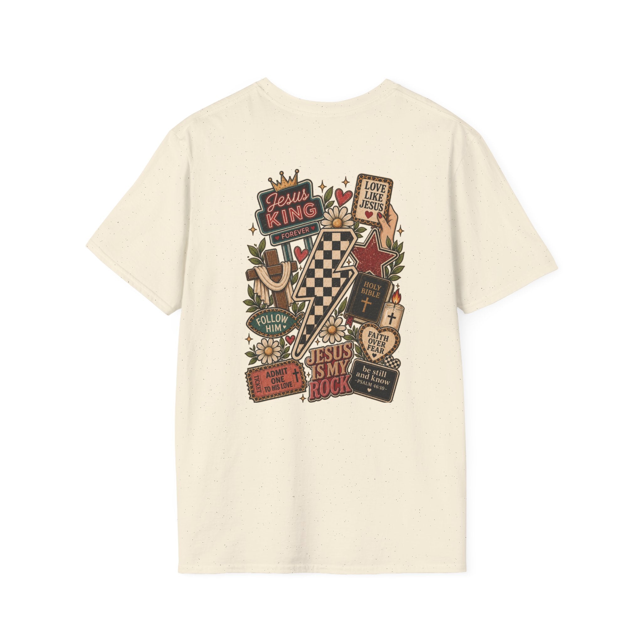Jesus Is King T-Shirt — Retro Crown Faith Tee