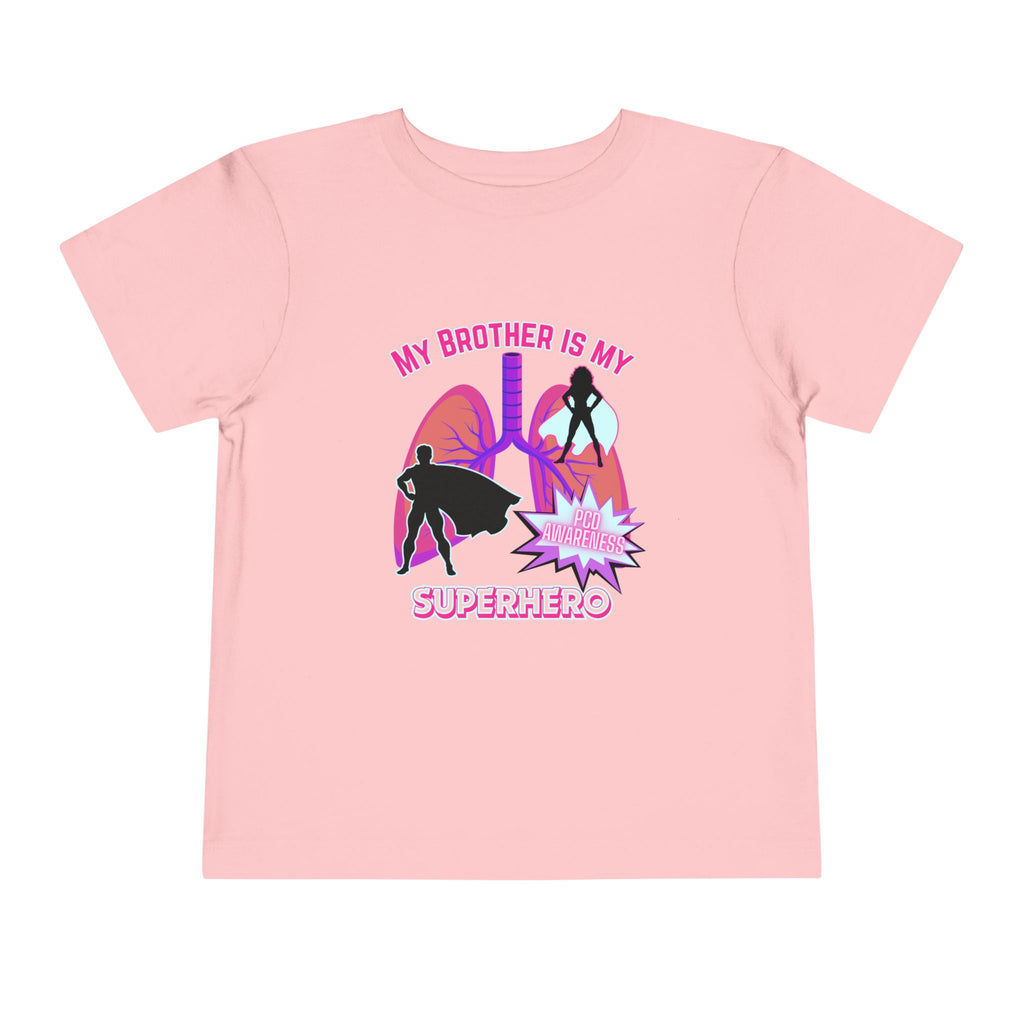 Toddler Tee Brother Superhero PCD Awareness Shirt