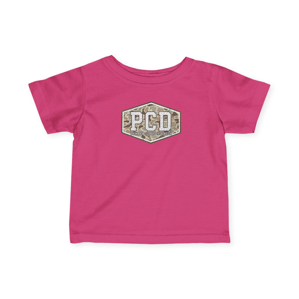 Infant PCD Camo Logo T-Shirt — Primary Ciliary Dyskinesia Awareness Tee