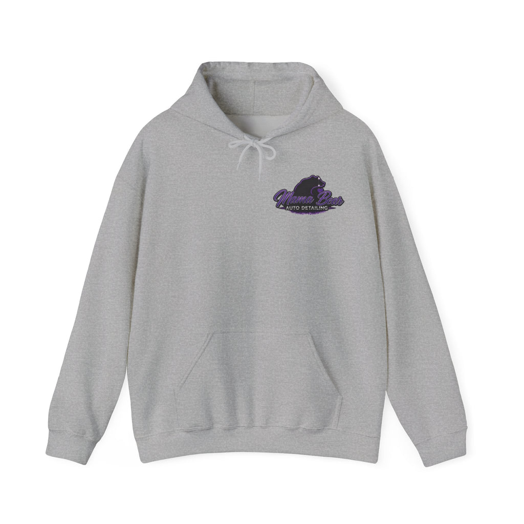 Mama Bear Auto Detailing Hoodie — Women's Car Care Team Pullover