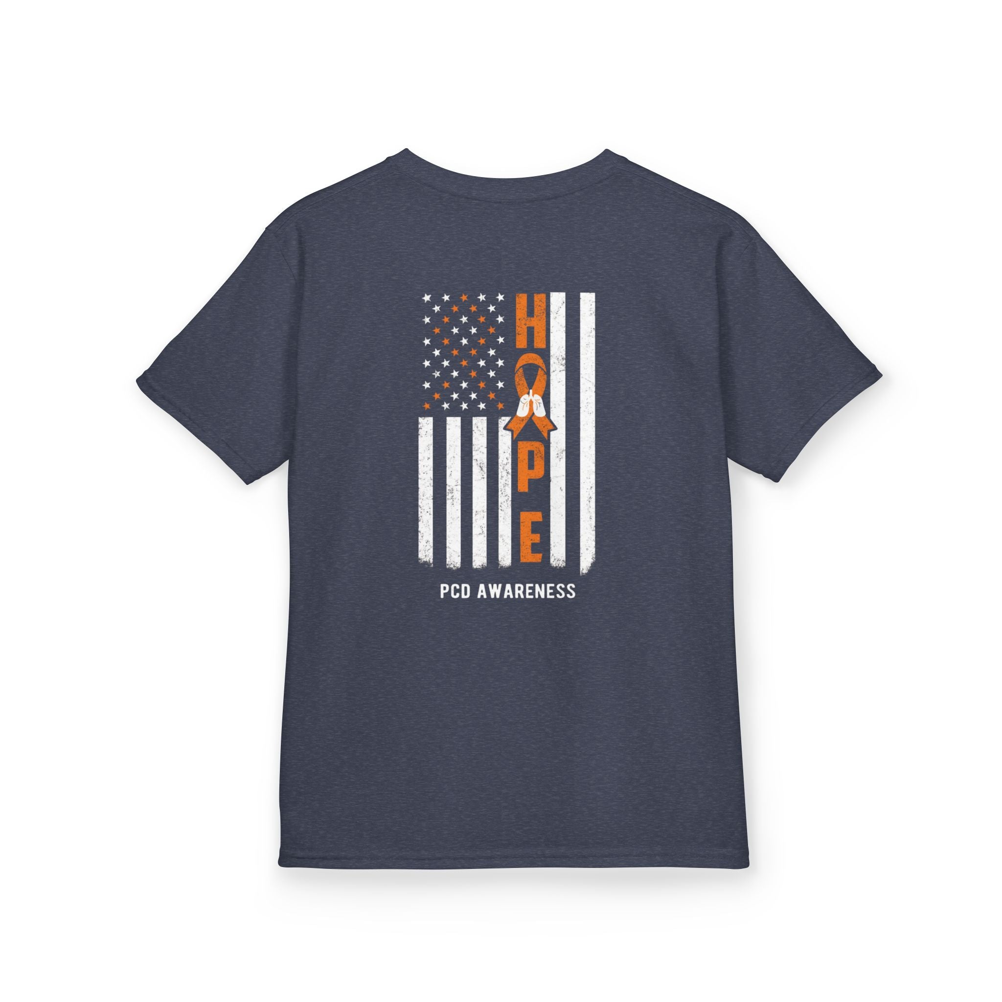 Kids Tee - Youth PCD Awareness Flag
