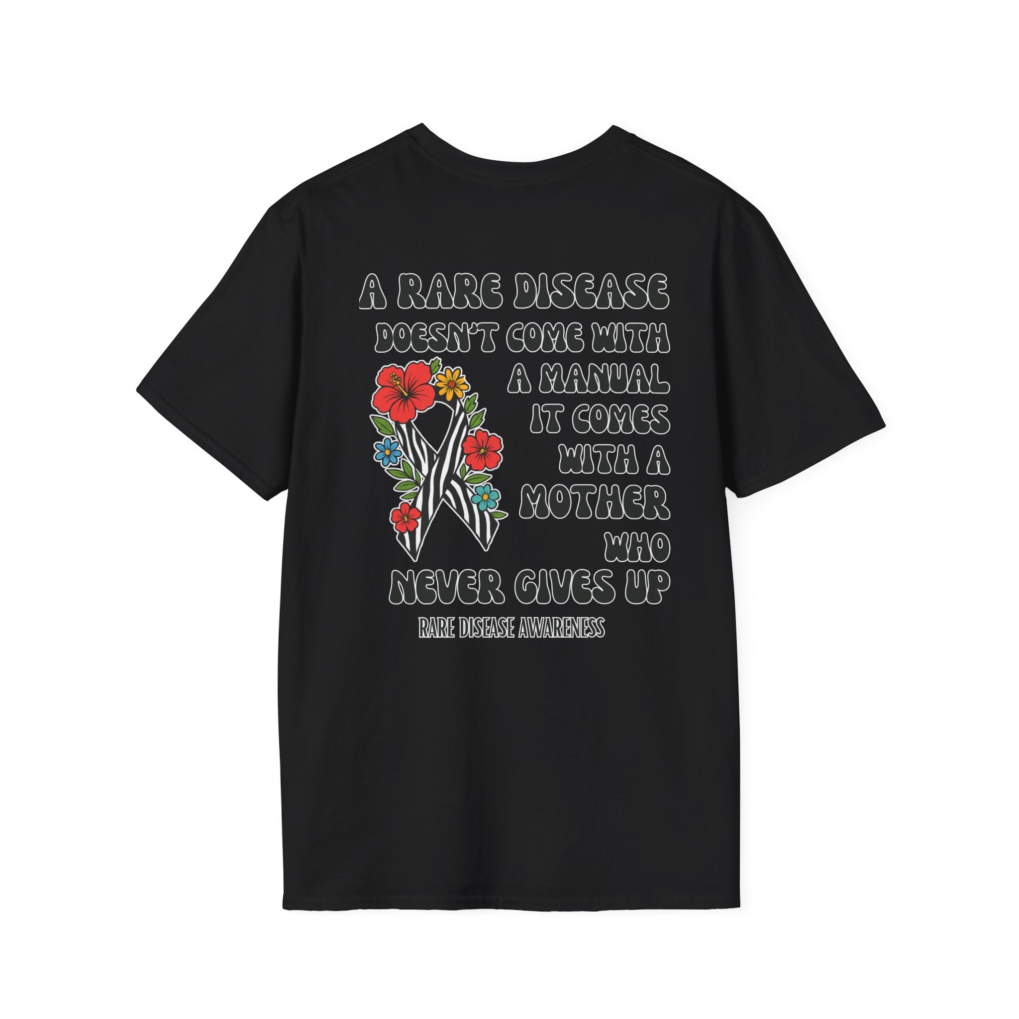 Rare Disease Awareness T-Shirt — "A Rare Disease Doesn’t Come with a Manual" Mom Support Tee
