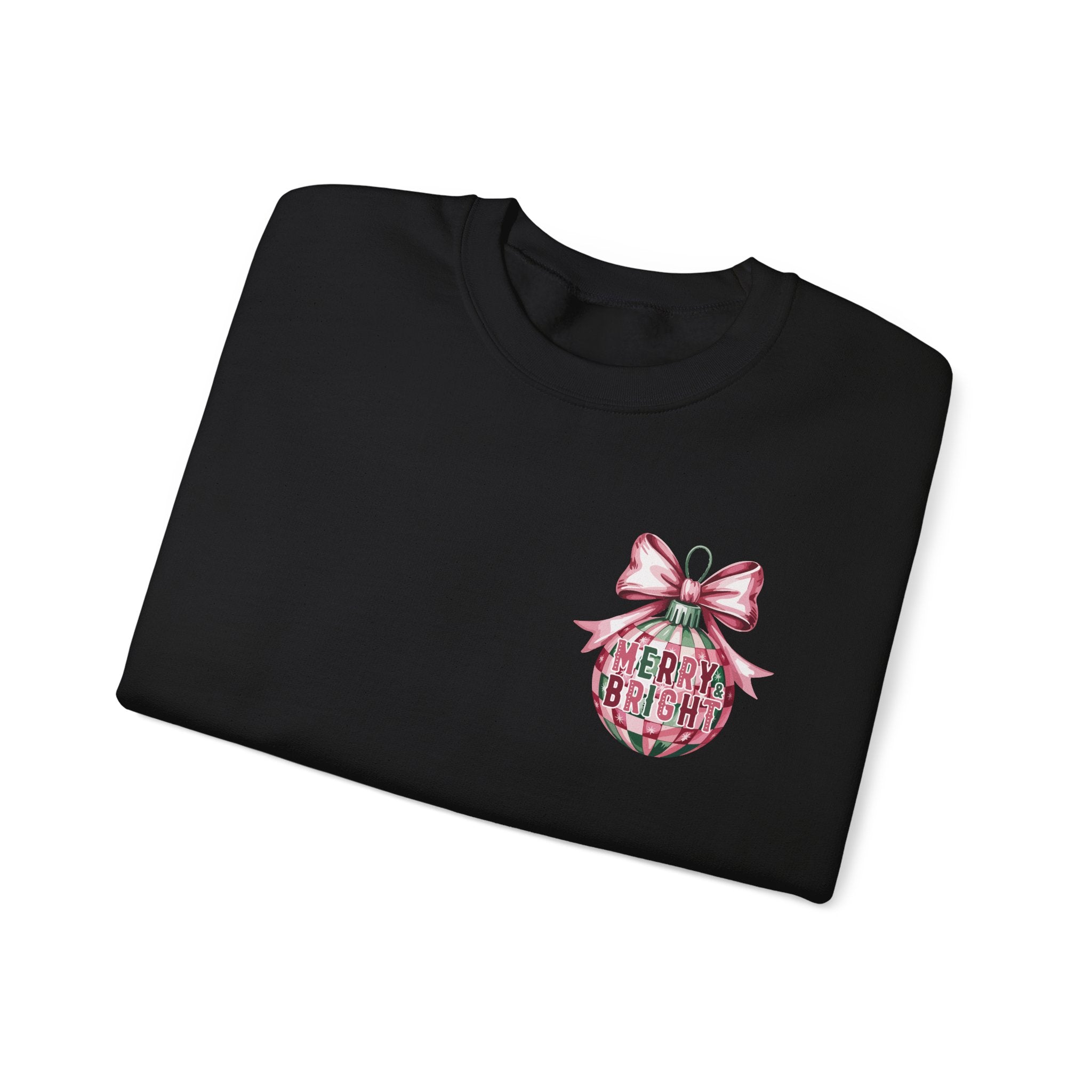 Holiday Patchwork Crewneck Sweatshirt — Merry & Bright