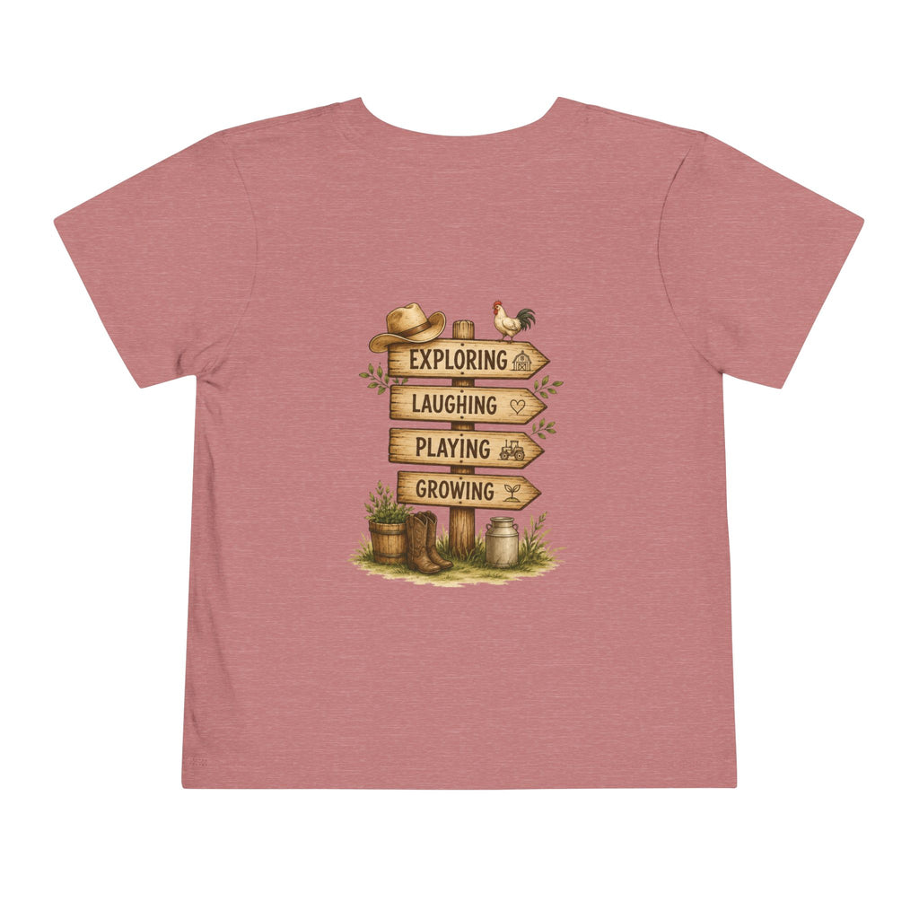 Grandkids Camp Toddler Tee — “with Nonnie & Papa G” Farm Adventure Shirt