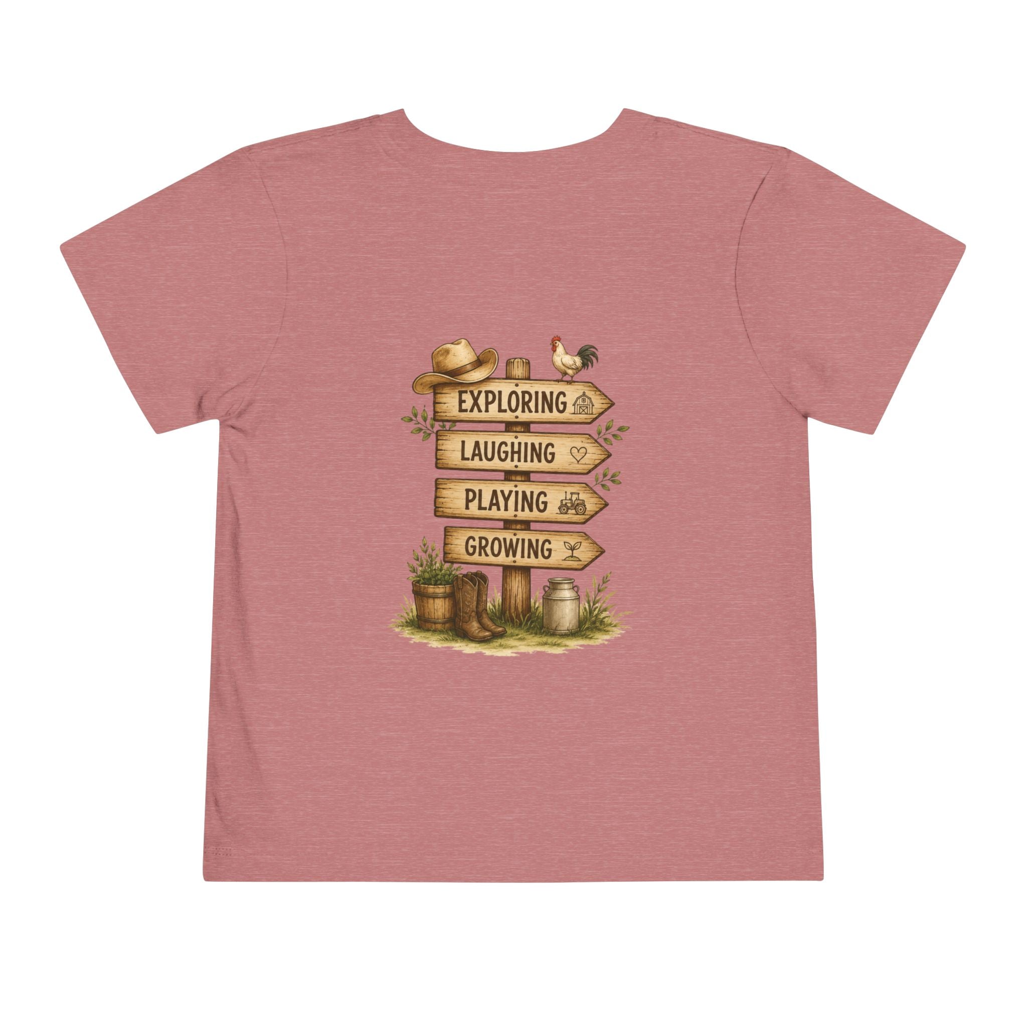 Grandkids Camp Toddler Tee — “with Nonnie & Papa G” Farm Adventure Shirt