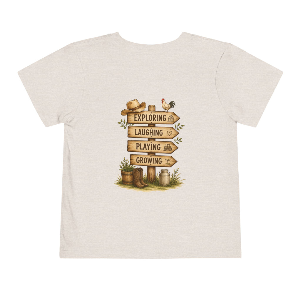 Grandkids Camp Toddler Tee — “with Nonnie & Papa G” Farm Adventure Shirt