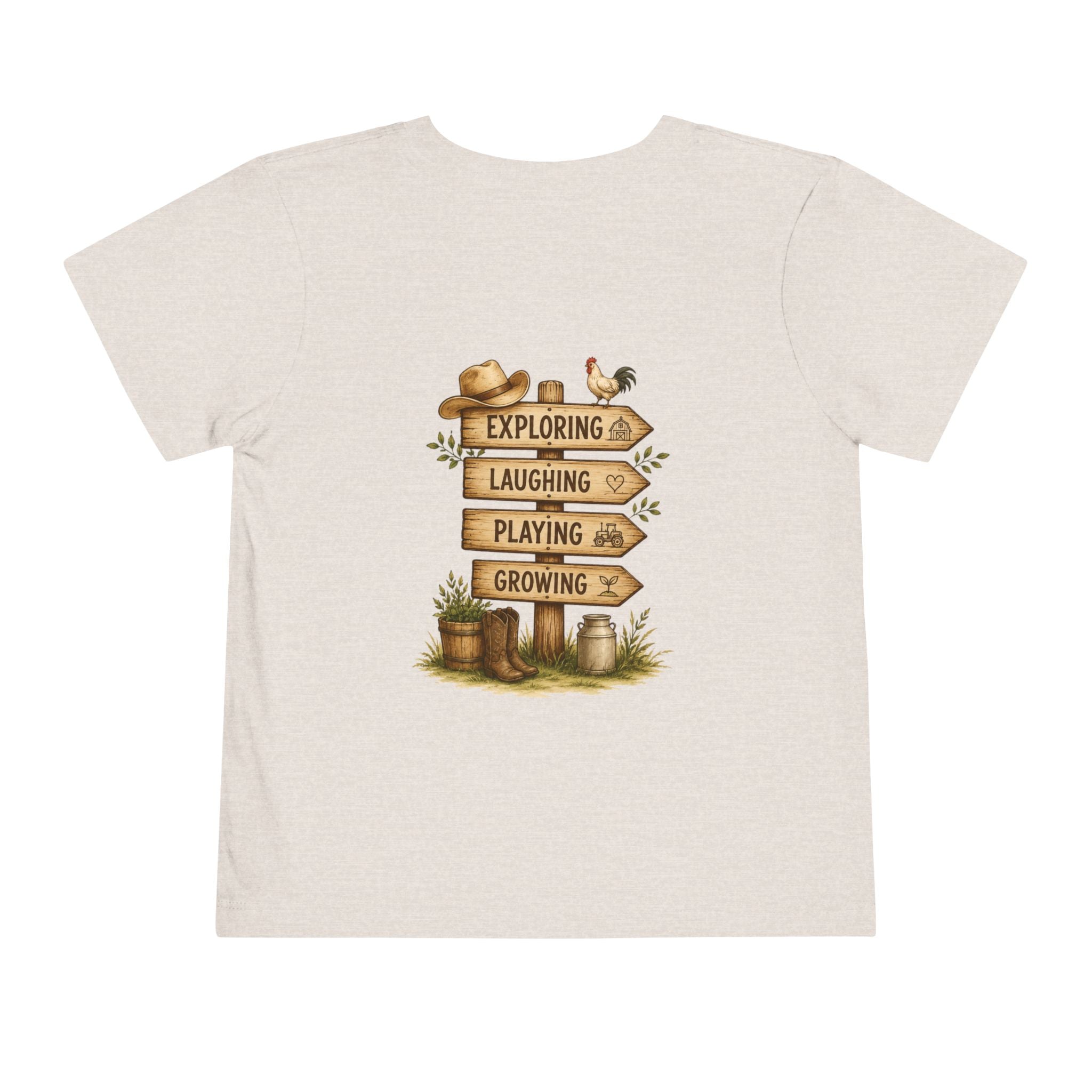 Grandkids Camp Toddler Tee — “with Nonnie & Papa G” Farm Adventure Shirt