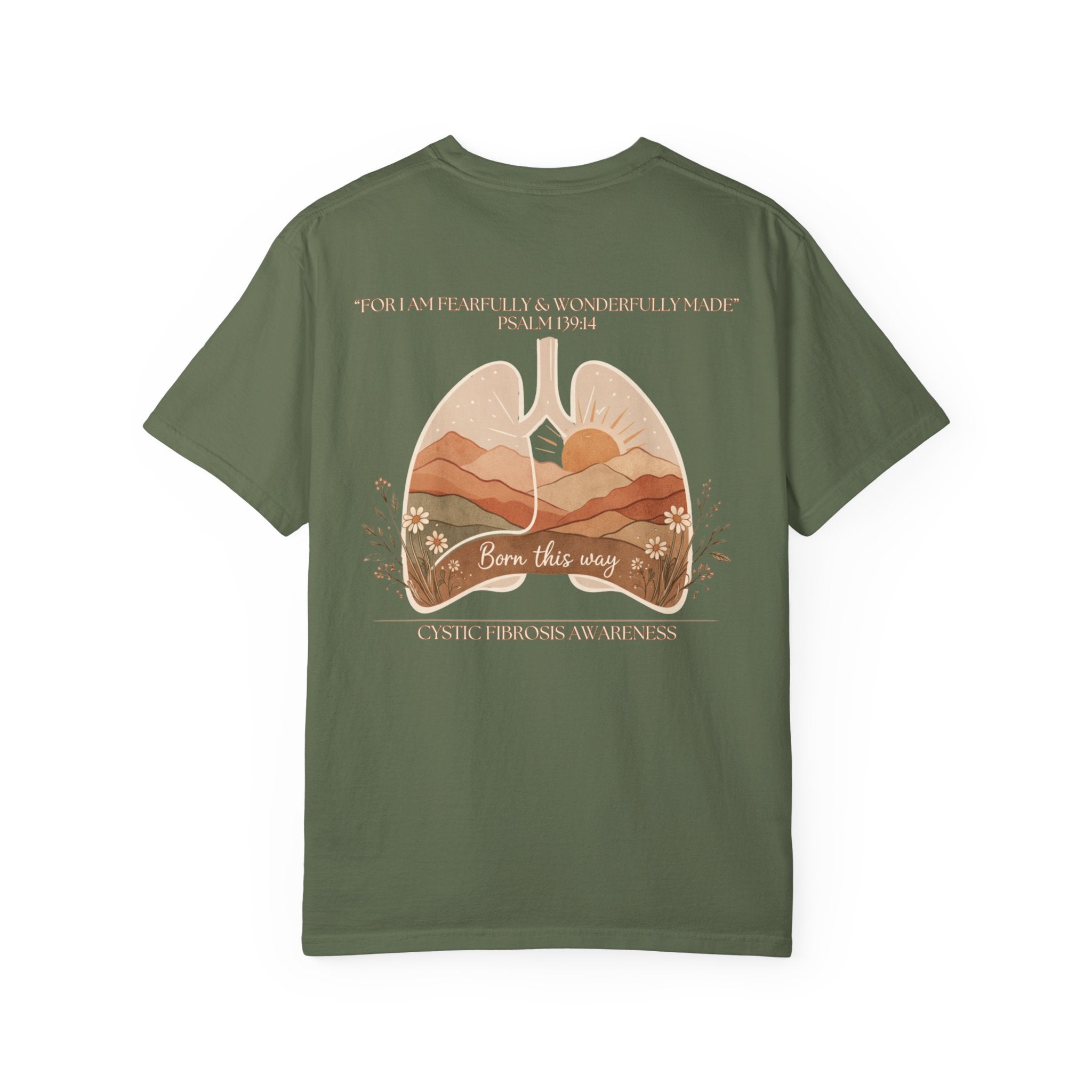 Born This Way Lungs Graphic T-Shirt — Cystic Fibrosis Awareness Tee