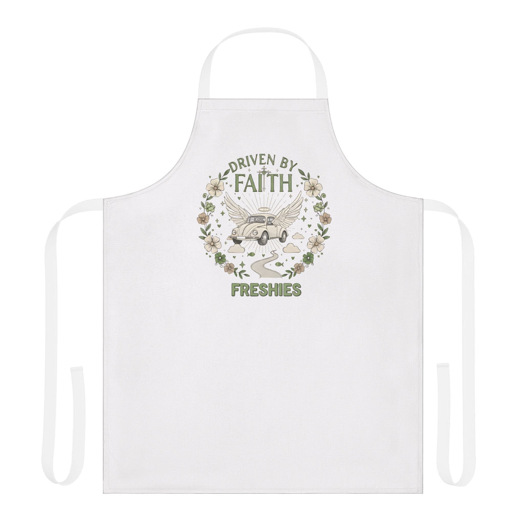 Driven By Faith Freshies Apron — Rustic Floral Car Design -Dani