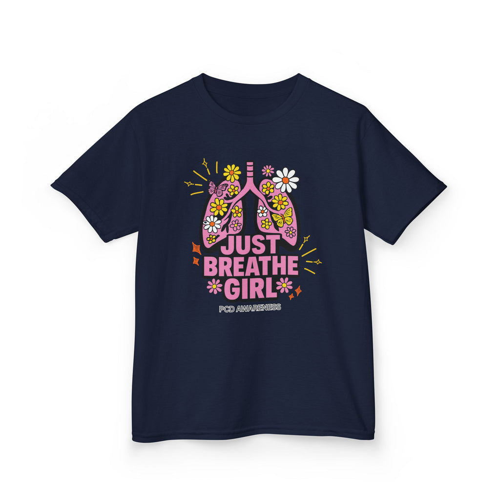 Kids T-Shirt - Just Breathe Girl PCD Design